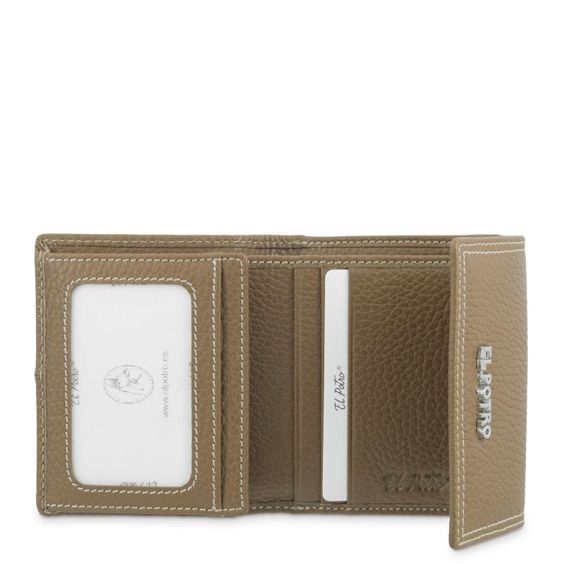 El potro Cartera solapa pequeño mujer en piel vacuno color cuero- Floater Ofertas
