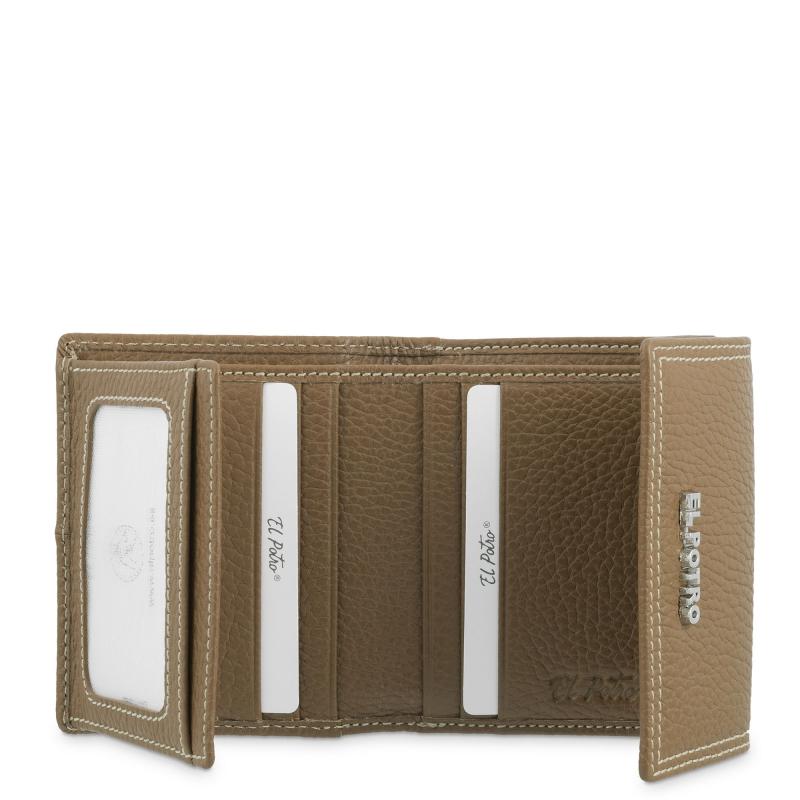 El potro Cartera solapa pequeño mujer en piel vacuno color cuero- Floater Ofertas