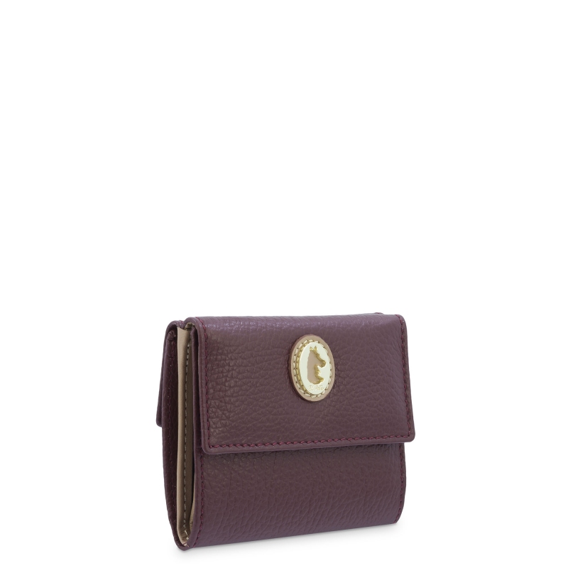El potro Cartera pequeña mujer en piel vacuno color burdeos-El Potro Descuento