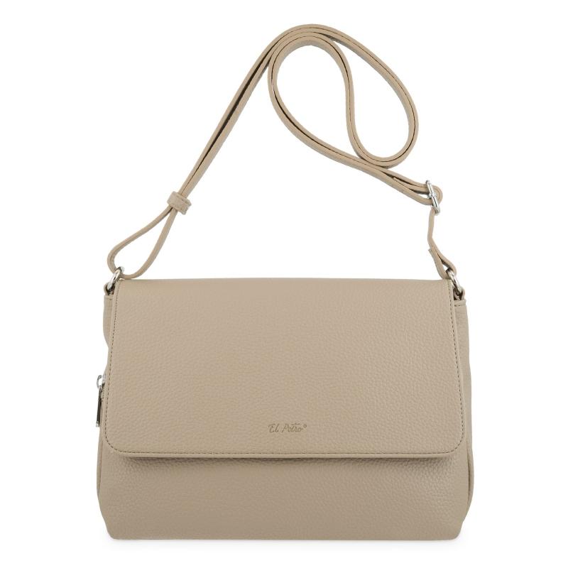 El potro Bolso solapa bandolera de El Potro color almendra-Siena