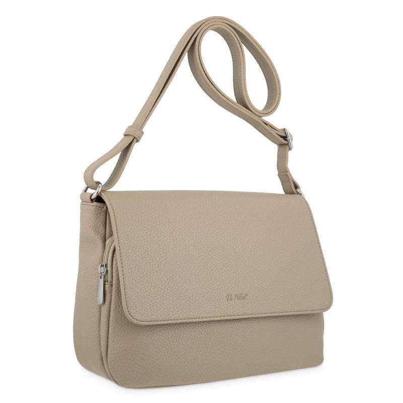 El potro Bolso solapa bandolera de El Potro color almendra-Siena Solo hoy