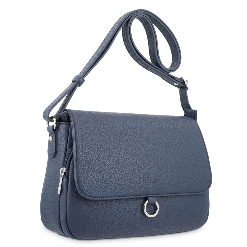 El potro Bolso solapa grande bandolera de El Potro color azul-Siena Ofertas especiales