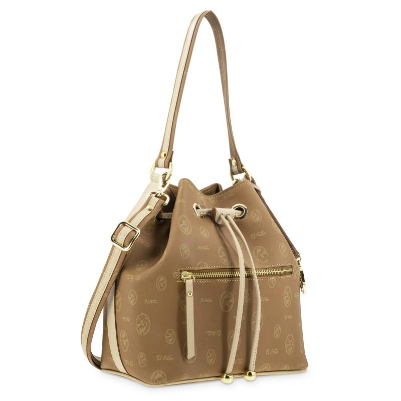 El potro Bolso saco mujer en lona cuero y piel vacuno cuero-Vintage Grandes descuentos
