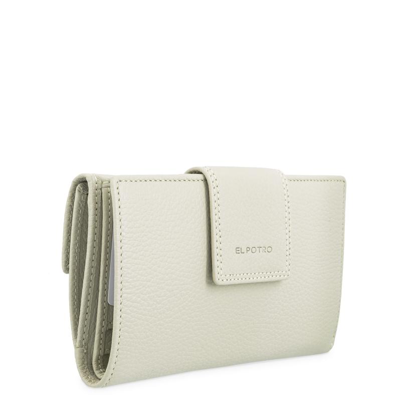 El potro Cartera de mujer grande en piel vacuno color beige - I R I S Envío gratis