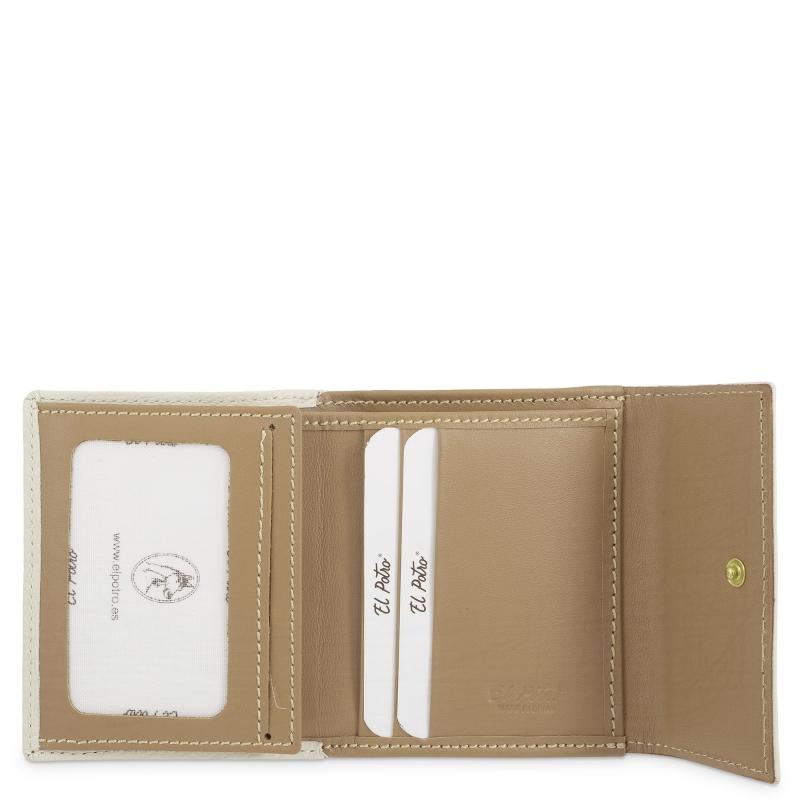 El potro Cartera pequeña mujer en piel vacuno color ivory-El Potro Libre de impuestos