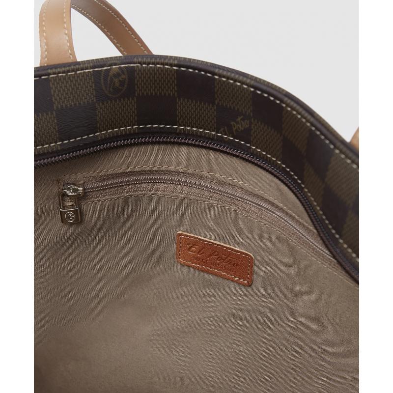 El potro Bolso cesta tote chess marrón-El Potro Oferta especial de fábrica