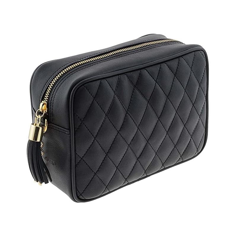 El potro Bolso Bandolera mujer en piel vacuno color negro - Piel vacuno Envío gratis