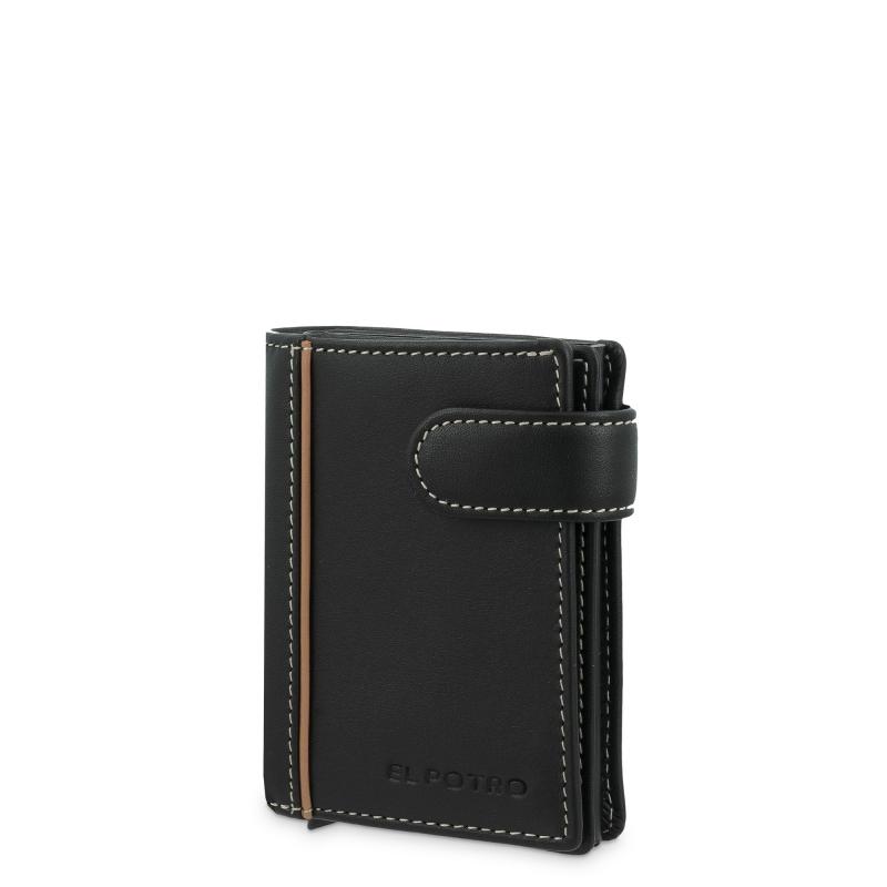 El potro Tarjetero protector en piel vacuno color negro Urban-E L P O T R O Devoluciones gratuitas