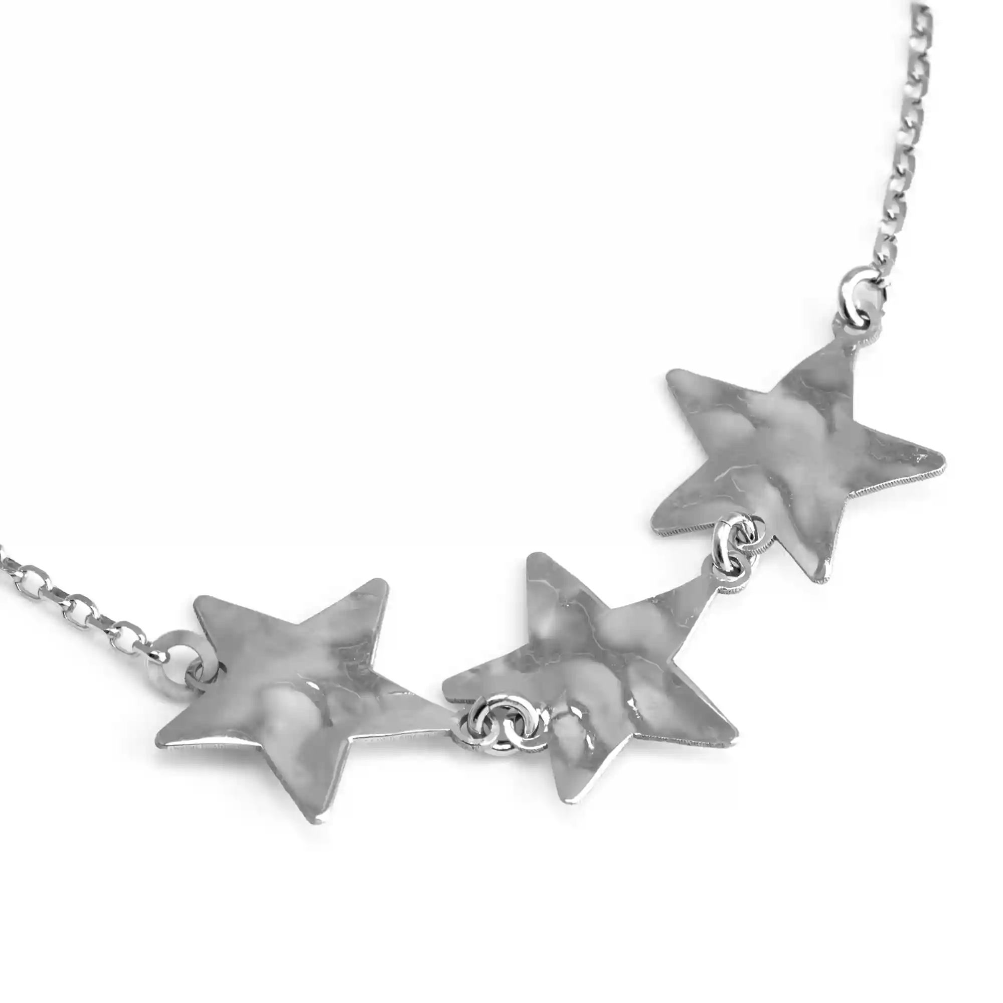 Firenze artegiani Pulsera de Plata de Ley 925 con tres estrellas Últimos 2 días