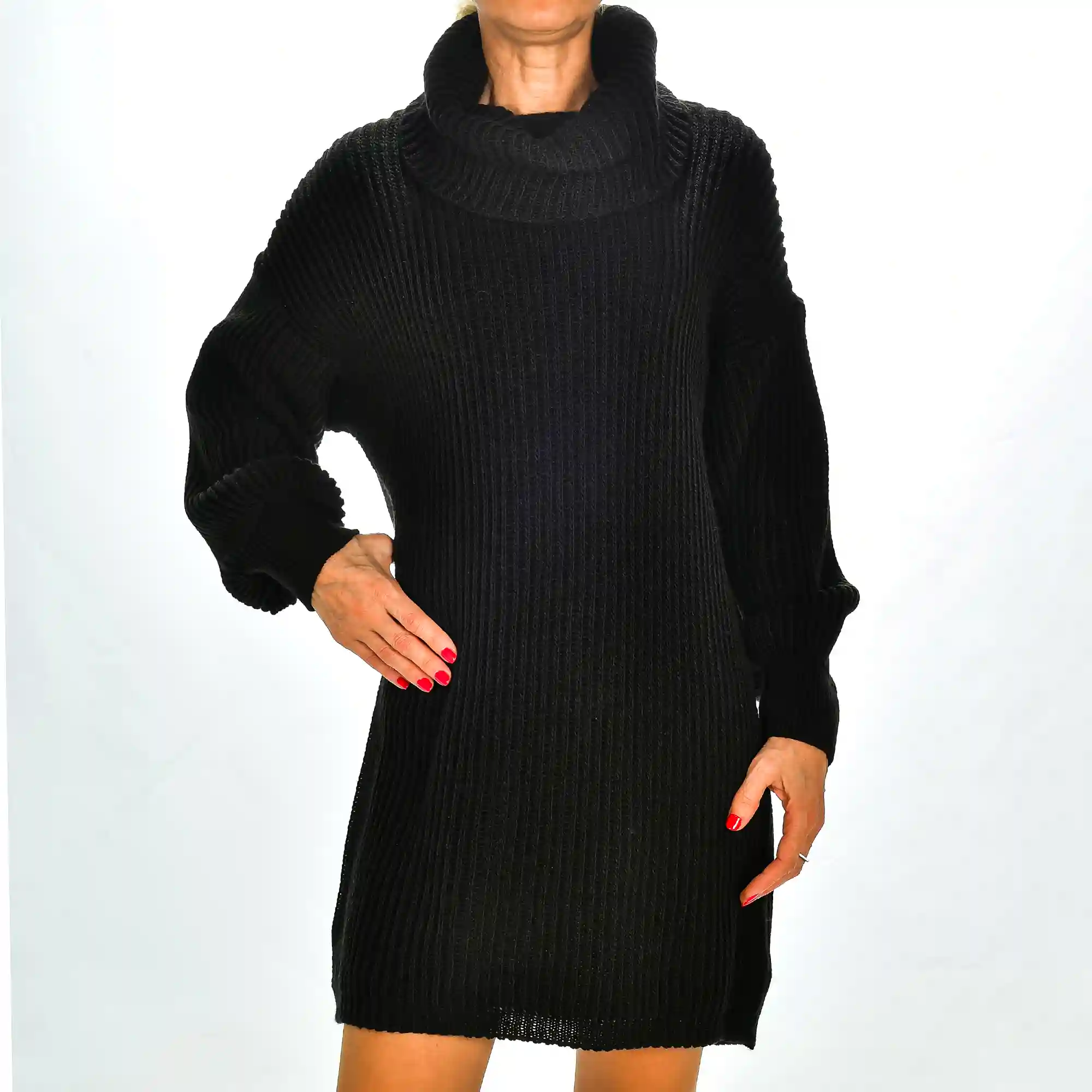 Firenze artegiani Vestido cuello vuelto talla única. Made in Italy Solo queda un día
