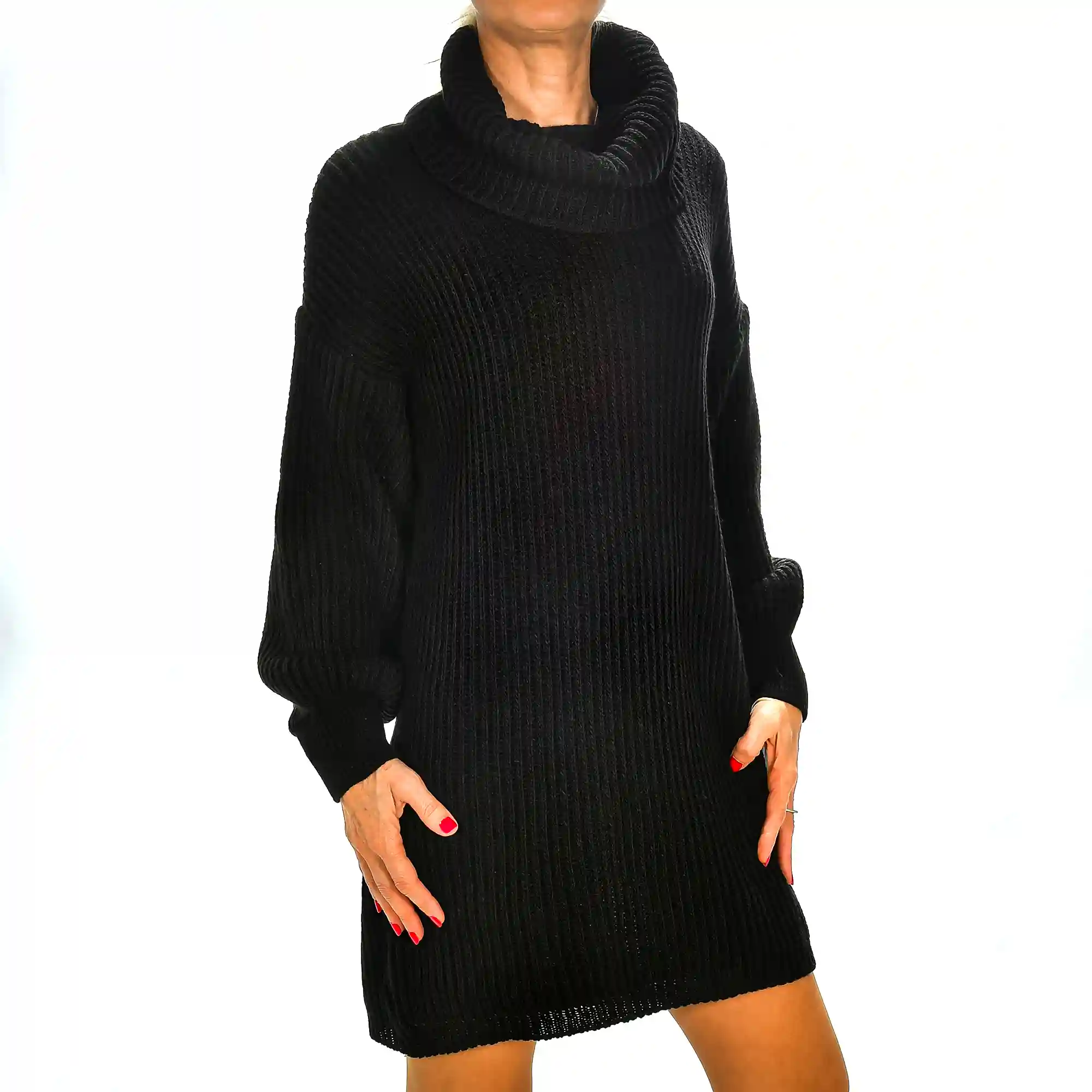 Firenze artegiani Vestido cuello vuelto talla única. Made in Italy Solo queda un día