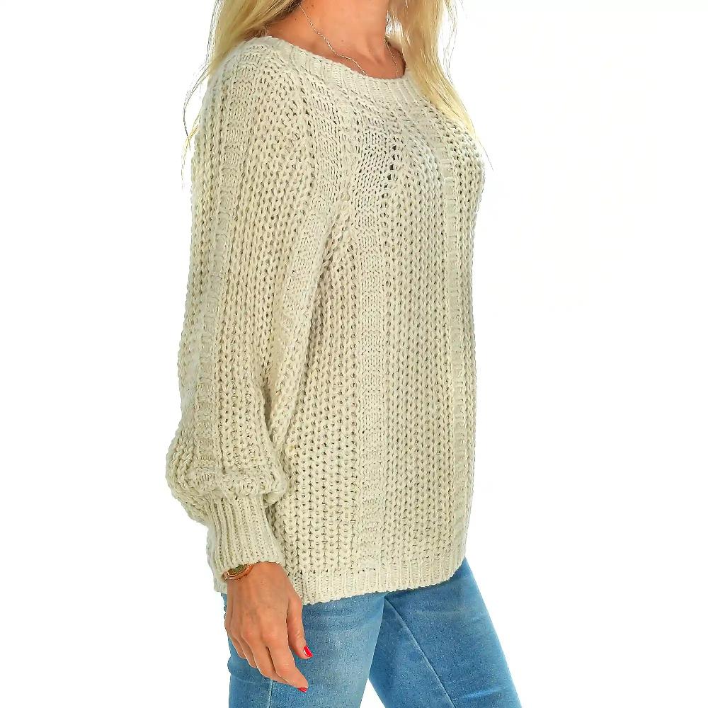 Firenze artegiani Jersey de cuello redondo oversized talla única. Made in Italy Grandes descuentos
