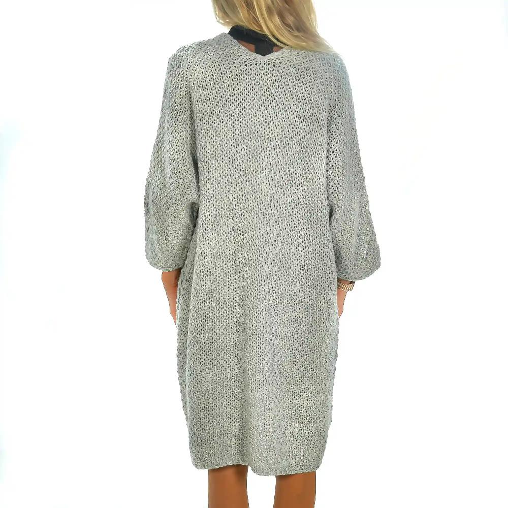 Firenze artegiani Cardigan largo abierto oversized talla única. Made in Italy Ahorra y exporta
