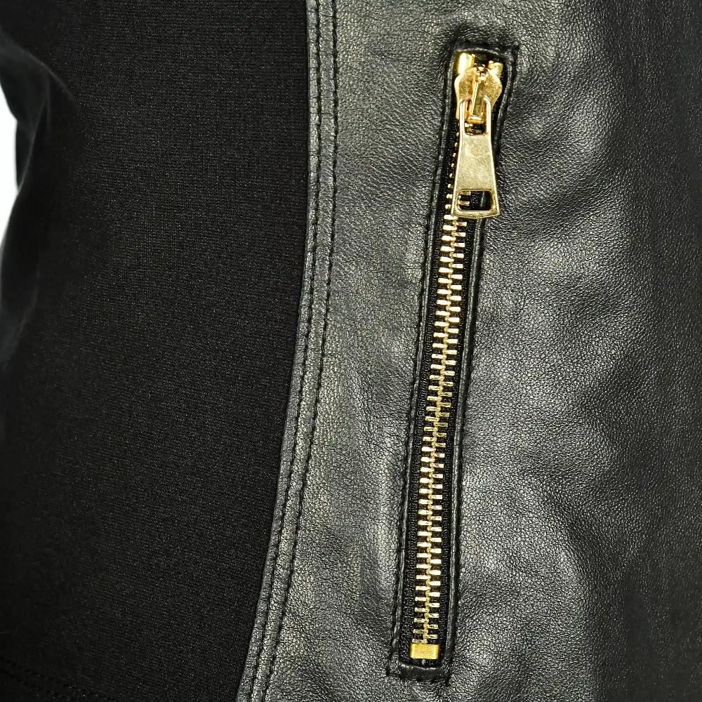 Firenze artegiani Chaqueta entallada de mujer de piel auténtica Ofertas de temporada