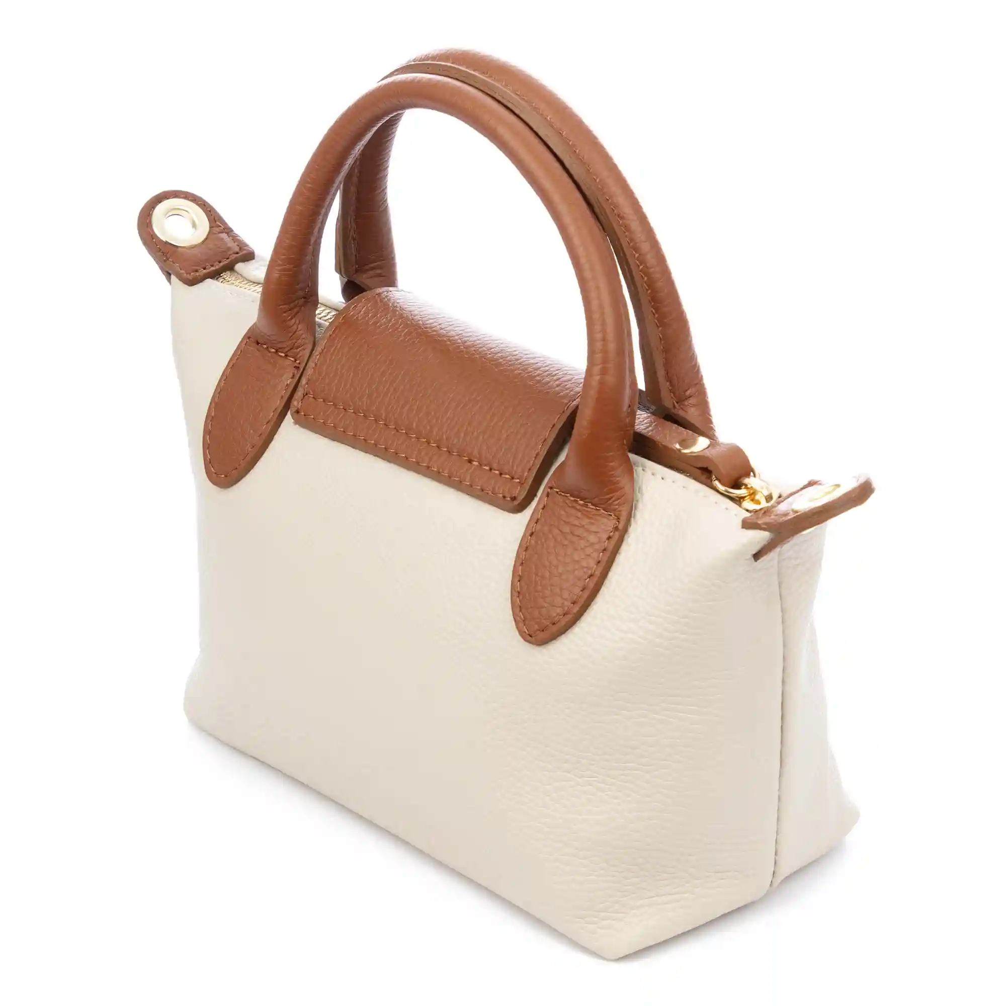 Firenze artegiani Aurano bolso bandolera tipo Tote mujer. Piel auténtica Dollaro bitono 2025