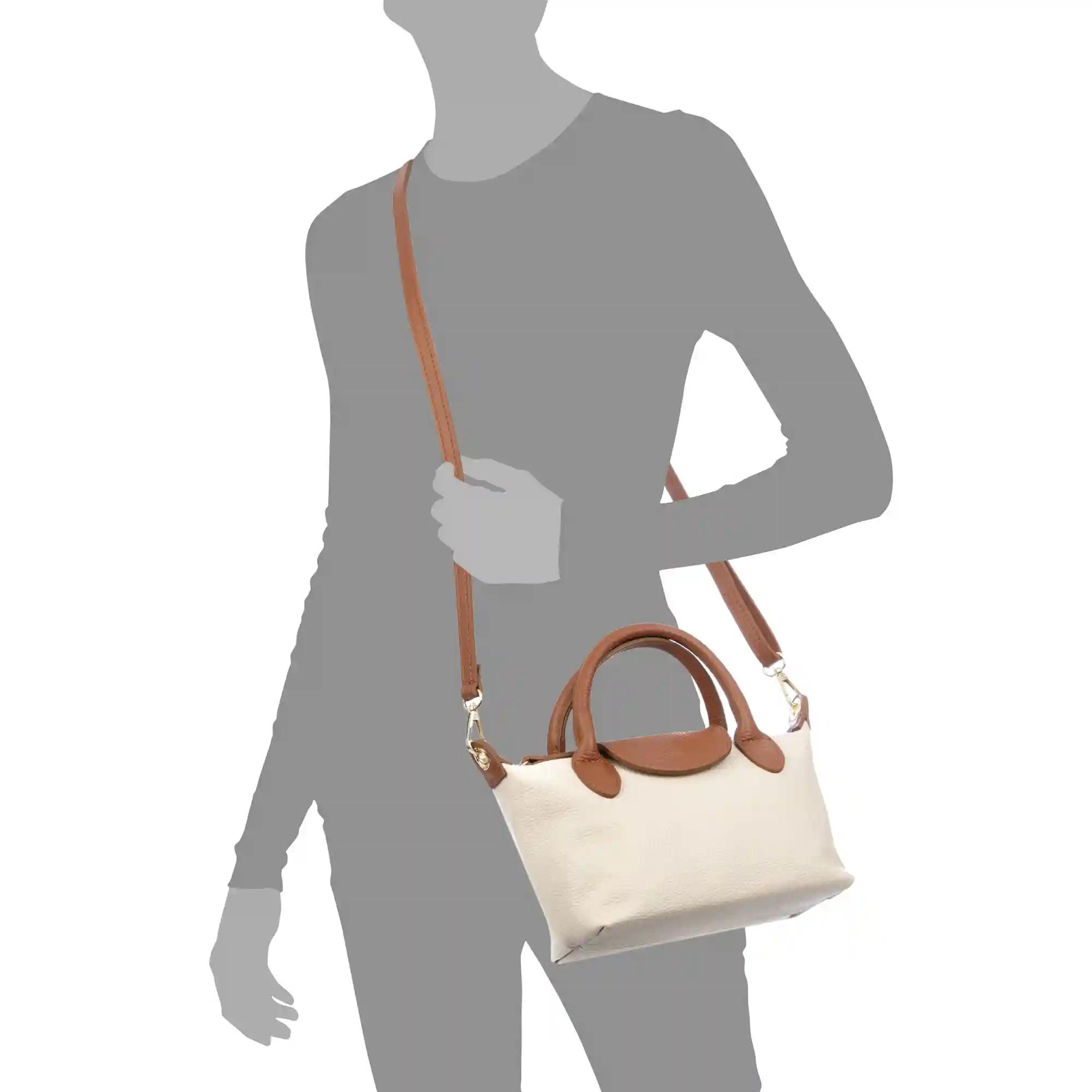 Firenze artegiani Aurano bolso bandolera tipo Tote mujer. Piel auténtica Dollaro bitono 2025