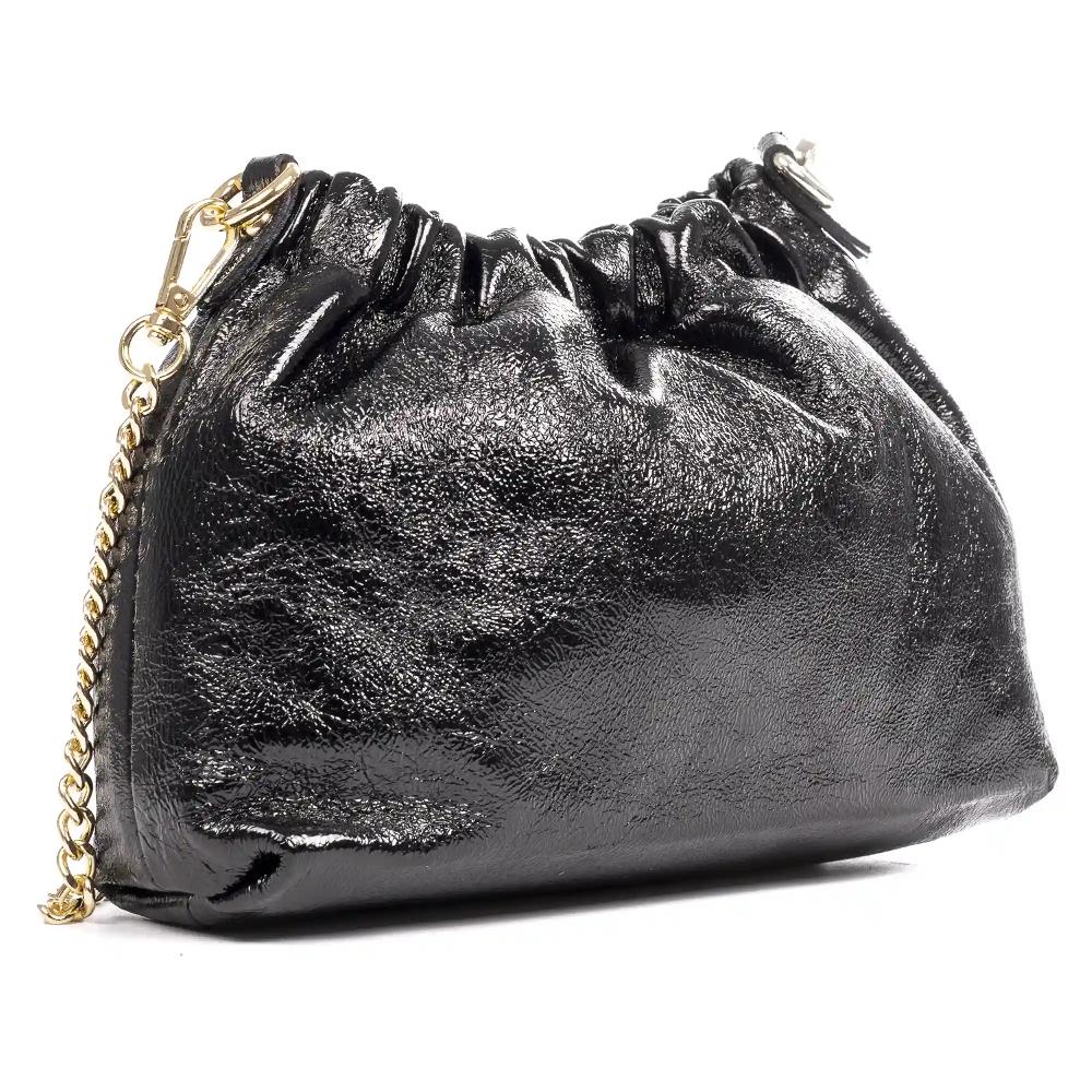 Firenze artegiani Ascea bolso bandolera piel auténtica laminado con correa metal Gran oferta