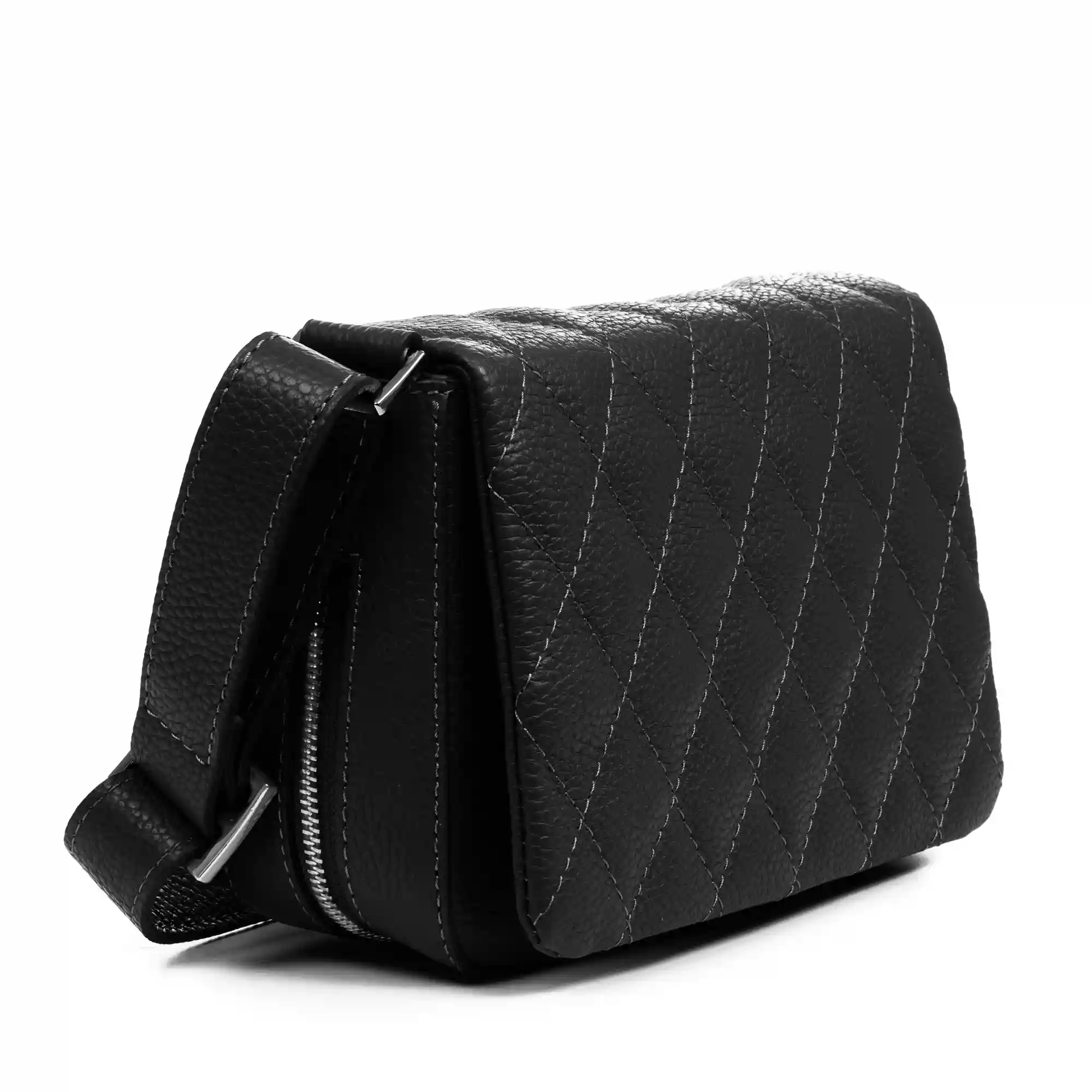 Firenze artegiani Argentera bolso de hombro mujer. Piel auténtica Dollaro con costuras diseño geométrico Rebajas top