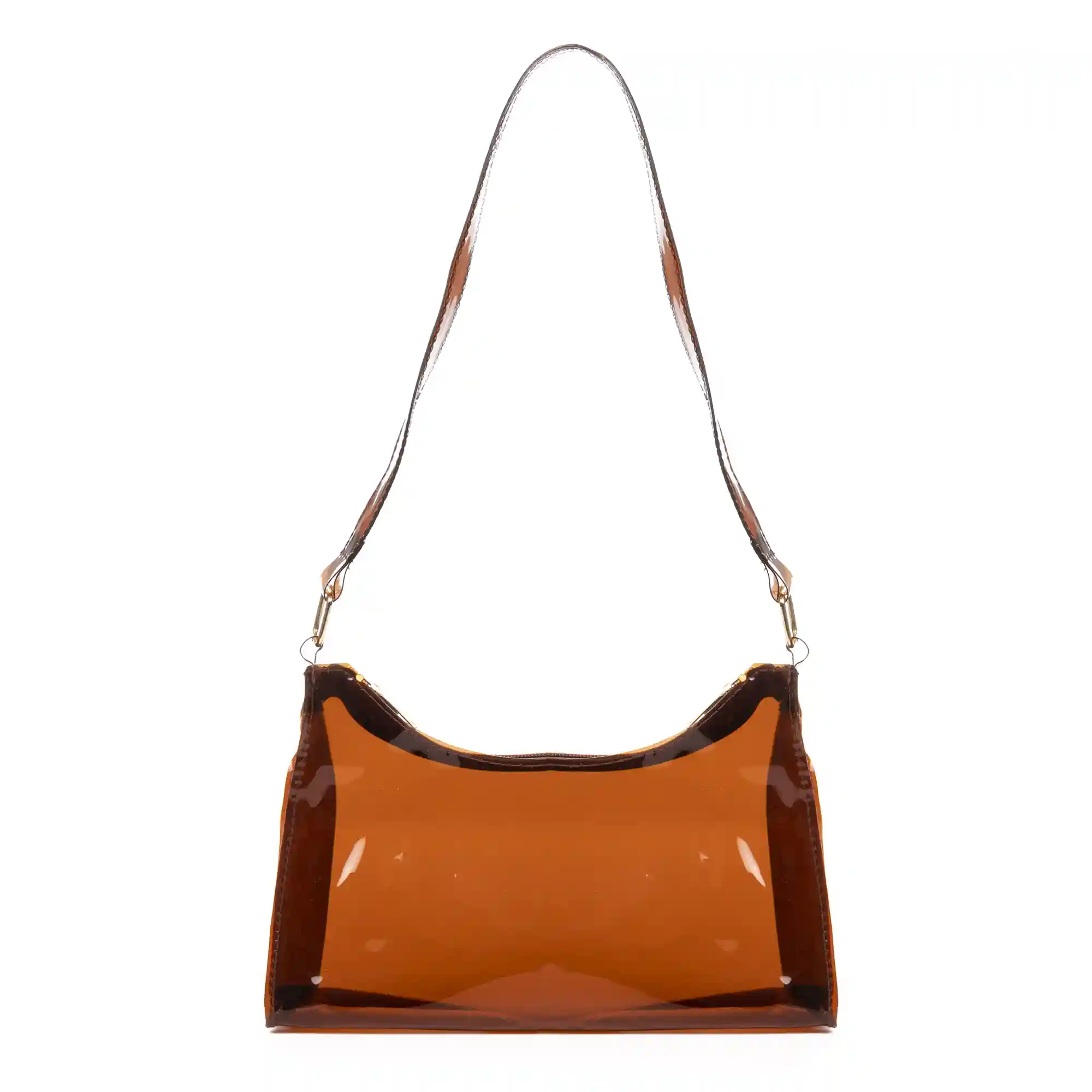 Firenze artegiani Zeri bolso de hombro de PVC transparente