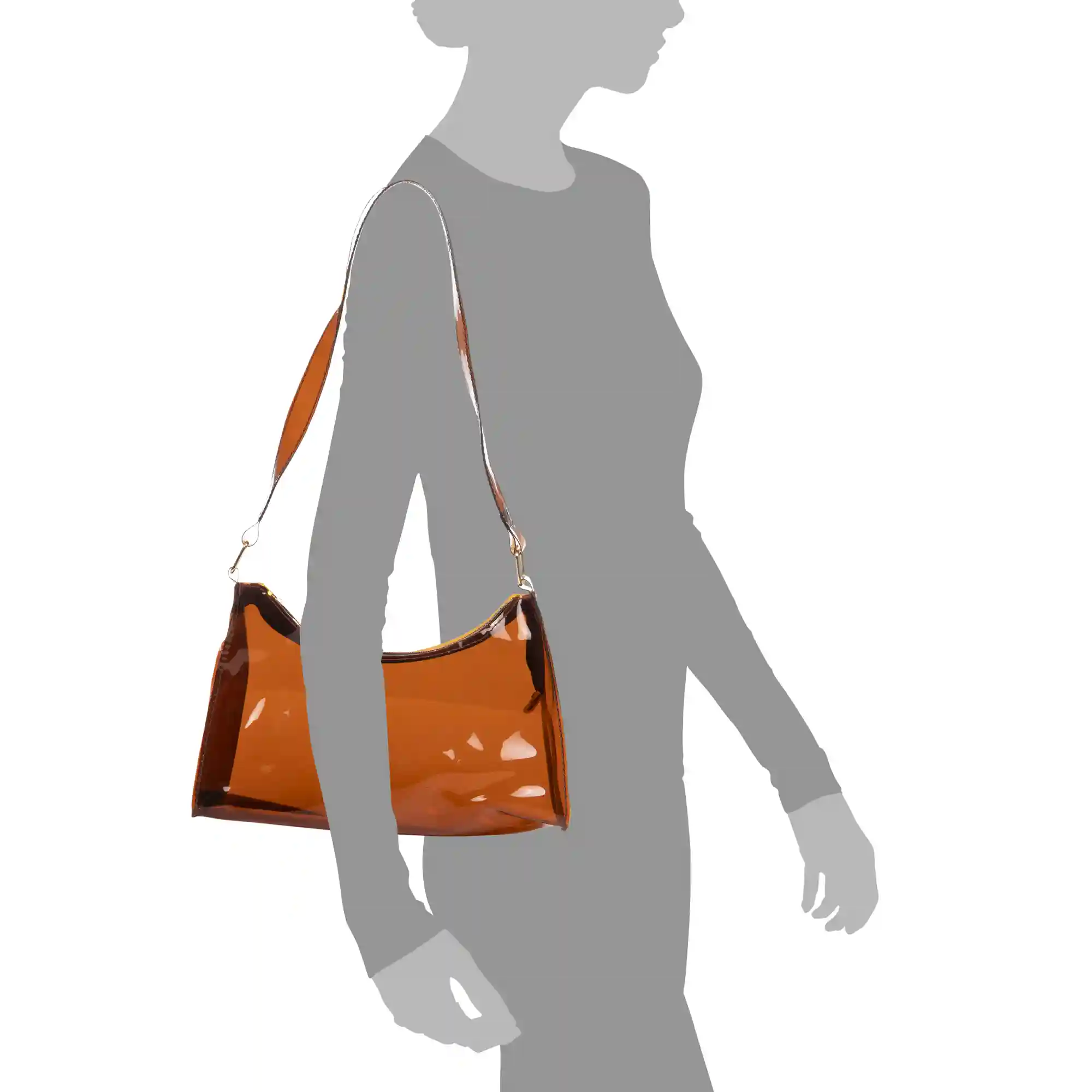 Firenze artegiani Zeri bolso de hombro de PVC transparente Envío gratis