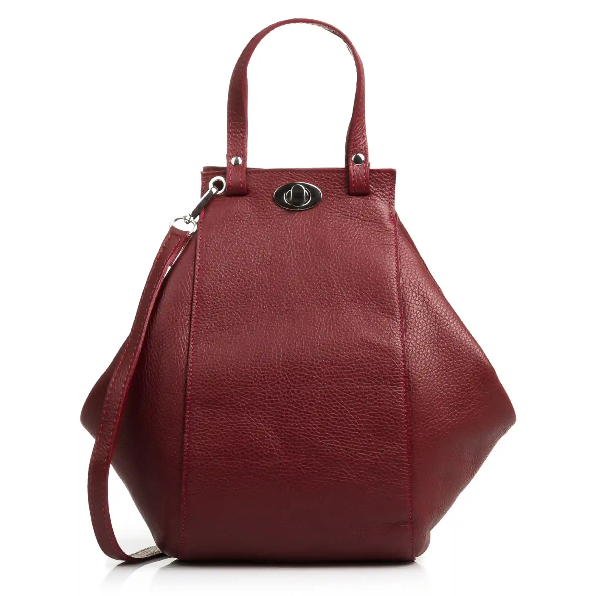 Firenze artegiani Giusta Bolso de hombro Mujer. Piel auténtica Dollaro