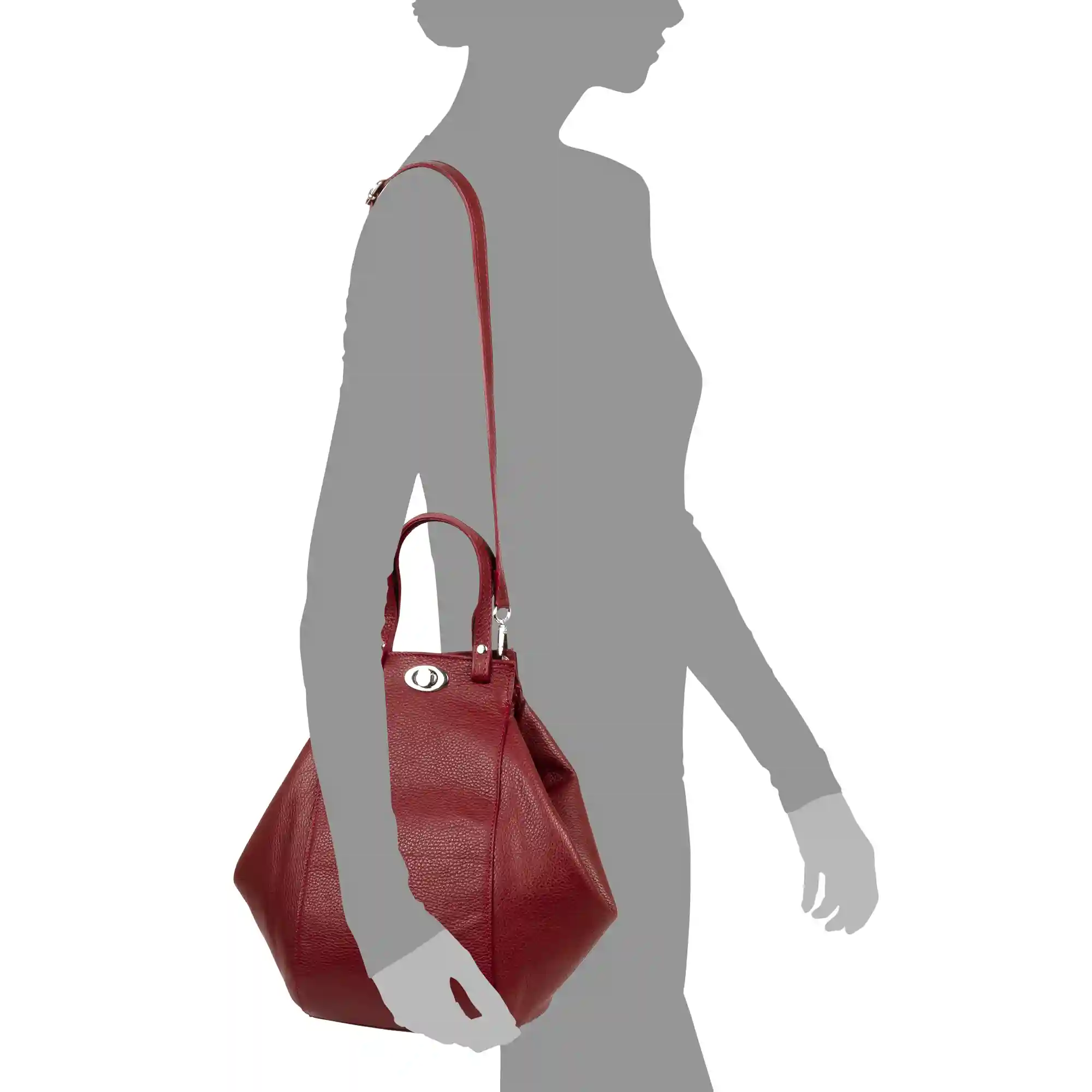 Firenze artegiani Giusta Bolso de hombro Mujer. Piel auténtica Dollaro ÚLTIMAS EDICIONES