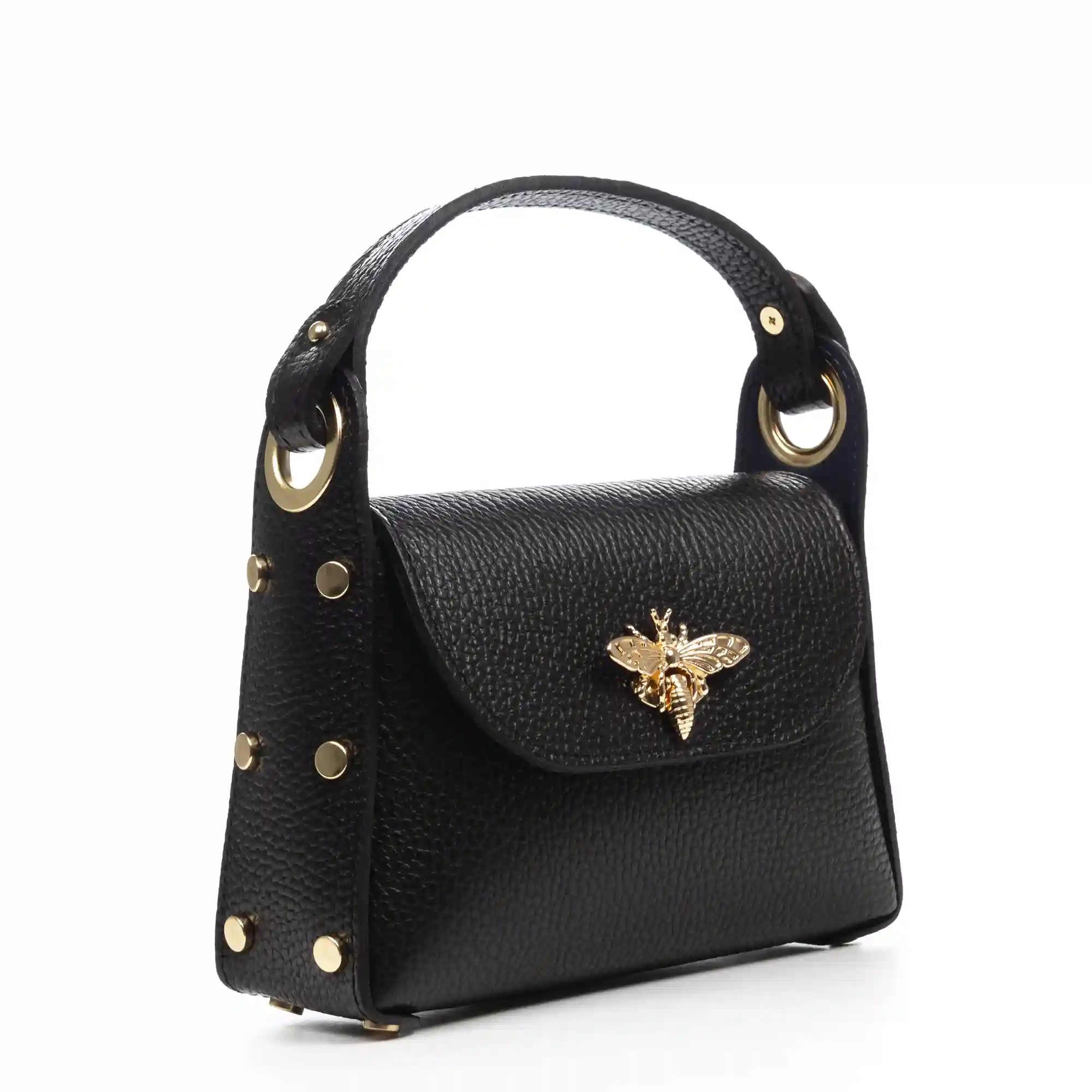 Firenze artegiani Aquileia bolso de mano mujer. Piel auténtica acabado Dollaro Última moda
