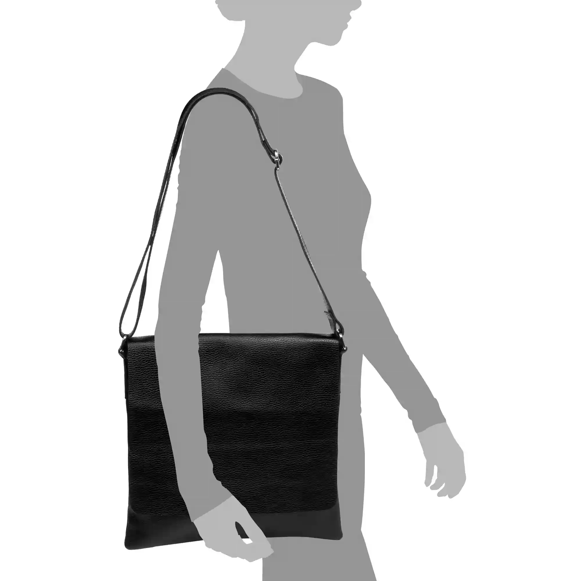 Firenze artegiani Agnadello Bolso Messenger Mujer. Piel auténtica Dollaro Rebajas de fin de temporada