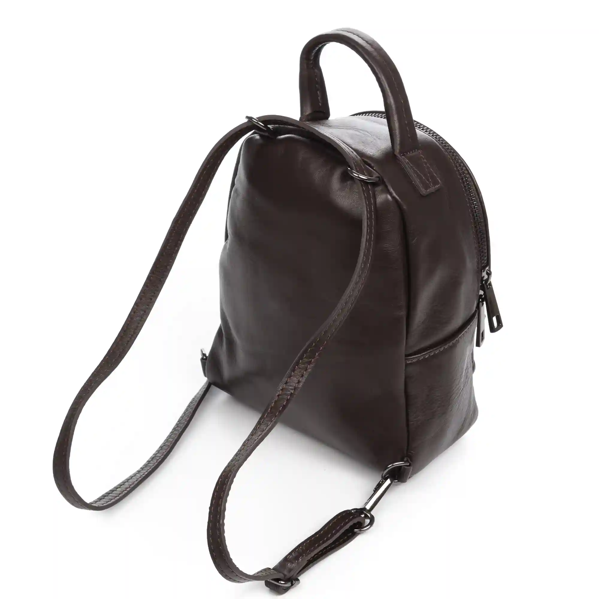 Firenze artegiani Aradeo bolso mochila mujer. Piel auténtica acabado Sauvage 2025
