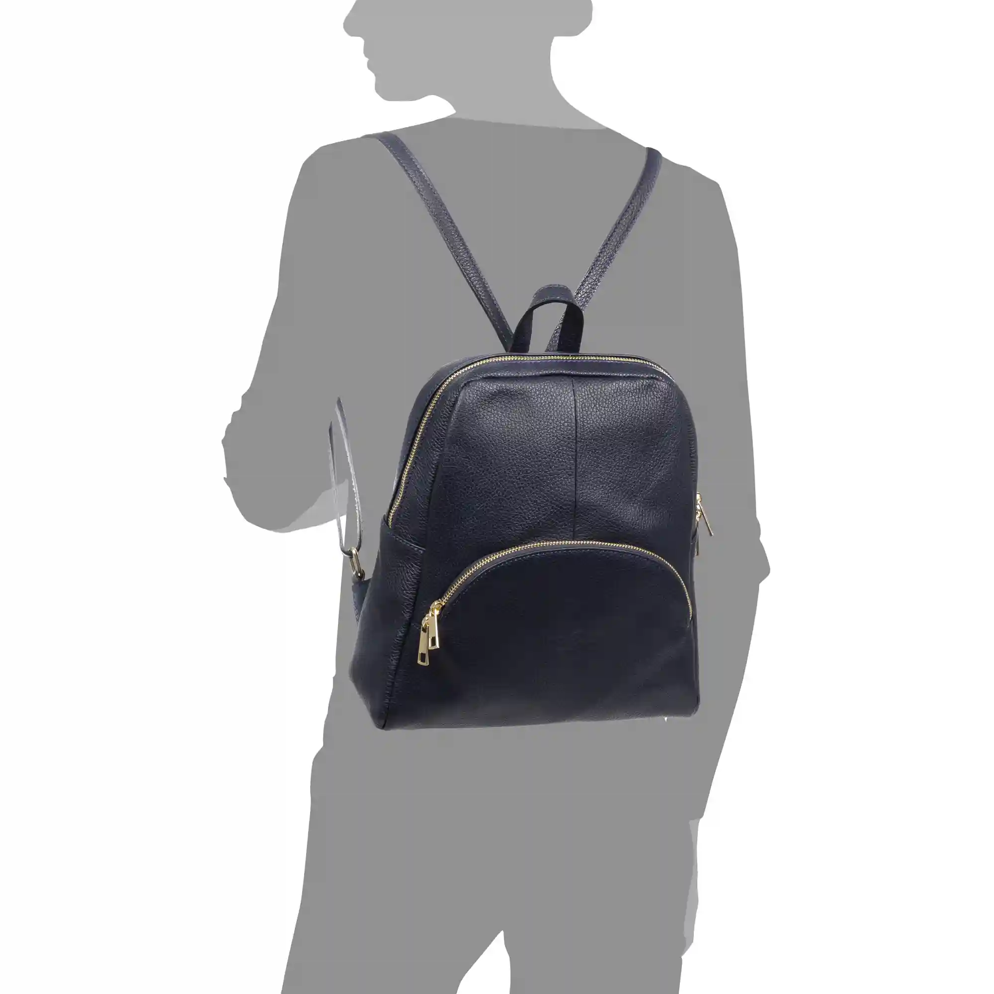 Firenze artegiani Monastier Bolso mochila Mujer. Piel auténtica Dollaro En línea