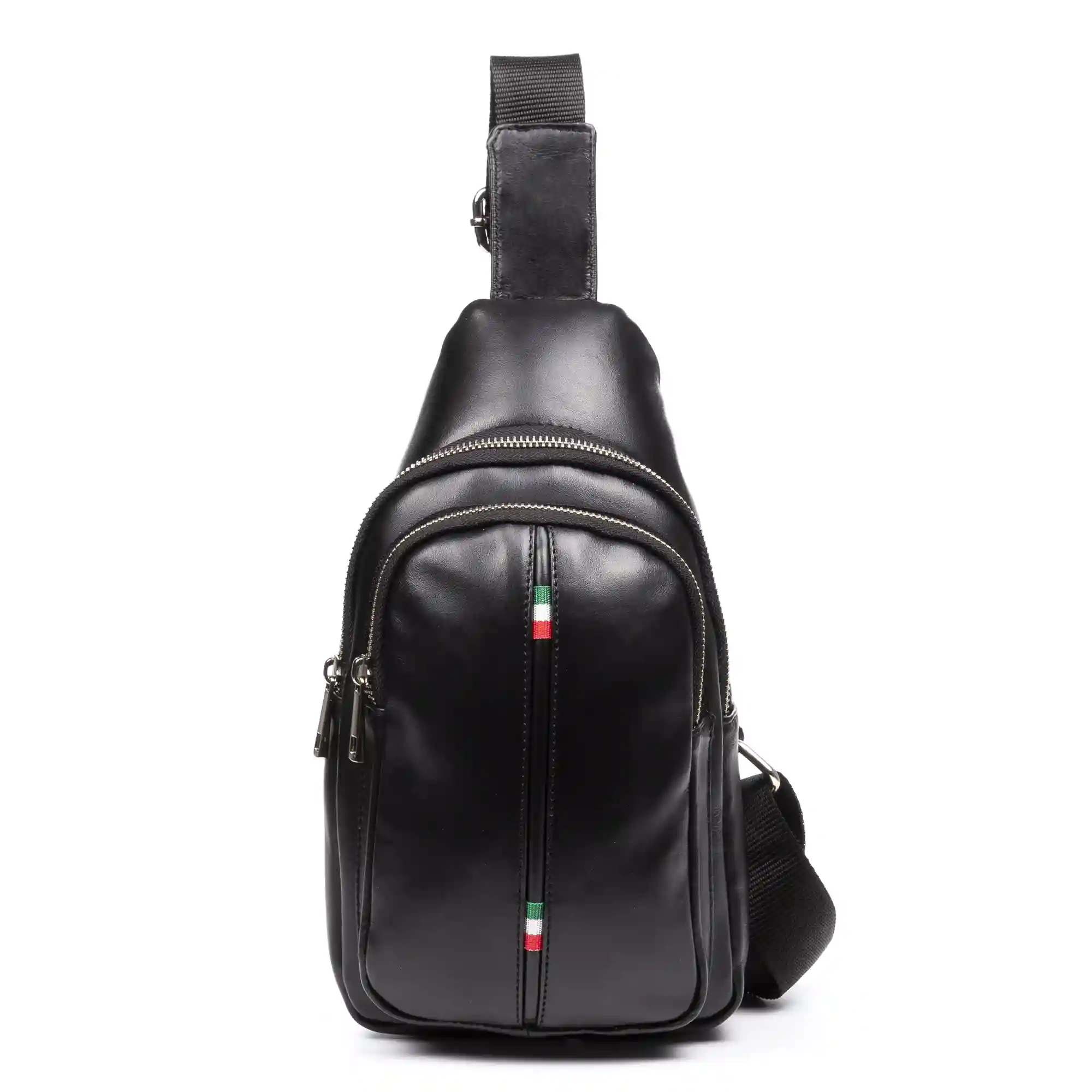 Firenze artegiani Albuzzano Bolso mochila de mujer de piel auténtica acabado ruga