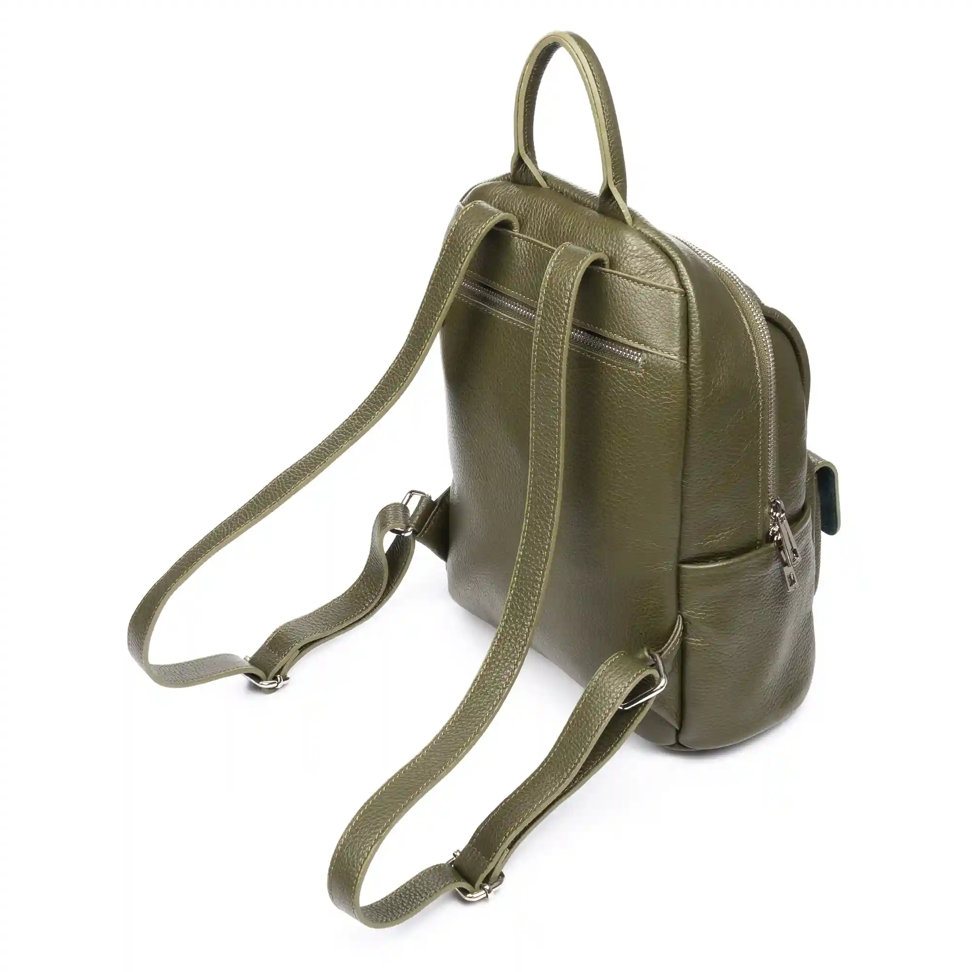 Firenze artegiani Albignasego bolso mochila de mujer. Piel auténtica acabado Dollaro Ofertas