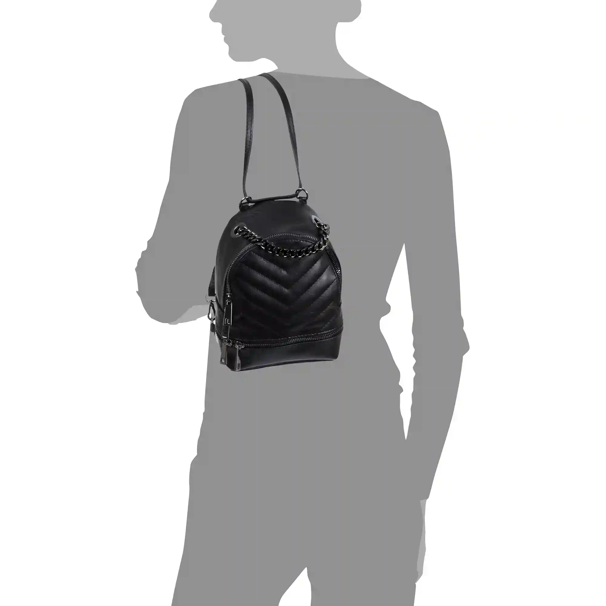 Firenze artegiani Affile Bolso mochila Mujer.Piel auténtica Sauvage Rebajas baratas