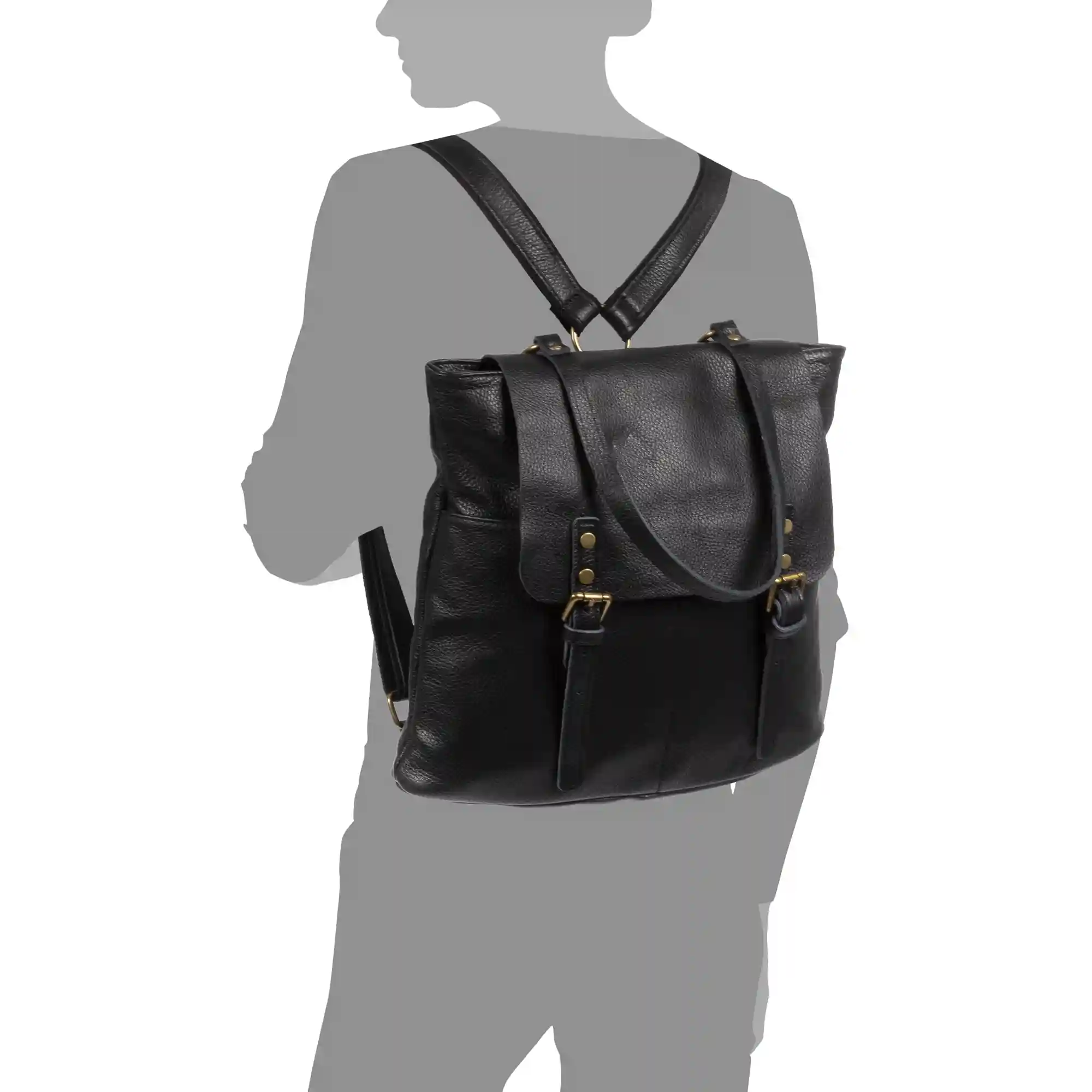 Firenze artegiani Amatre Bolso mochila Mujer. Piel auténtica Dollaro Los más vendidos