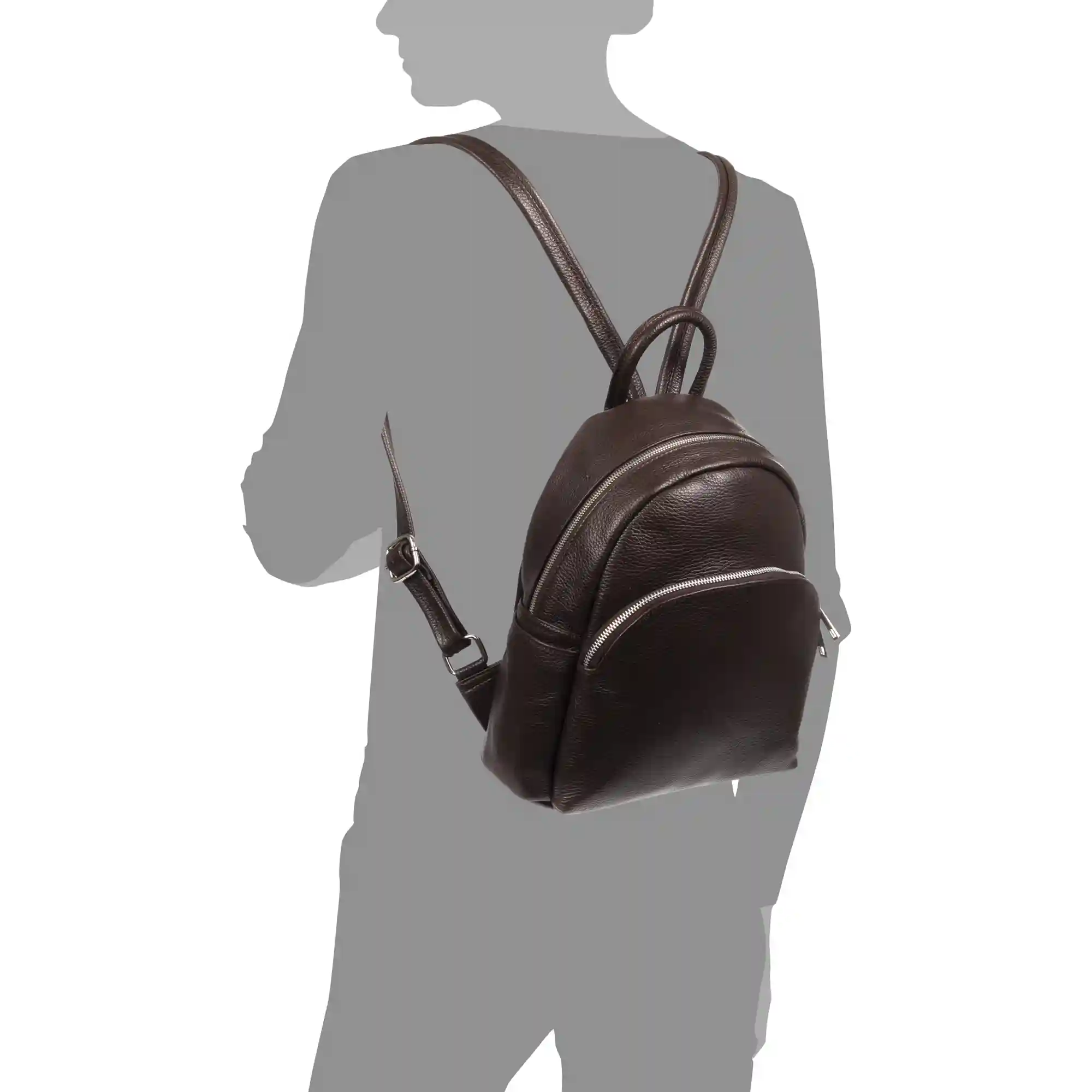 Firenze artegiani Acquafondata Bolso Mochila Piel Auténtica Dollaro Descuento