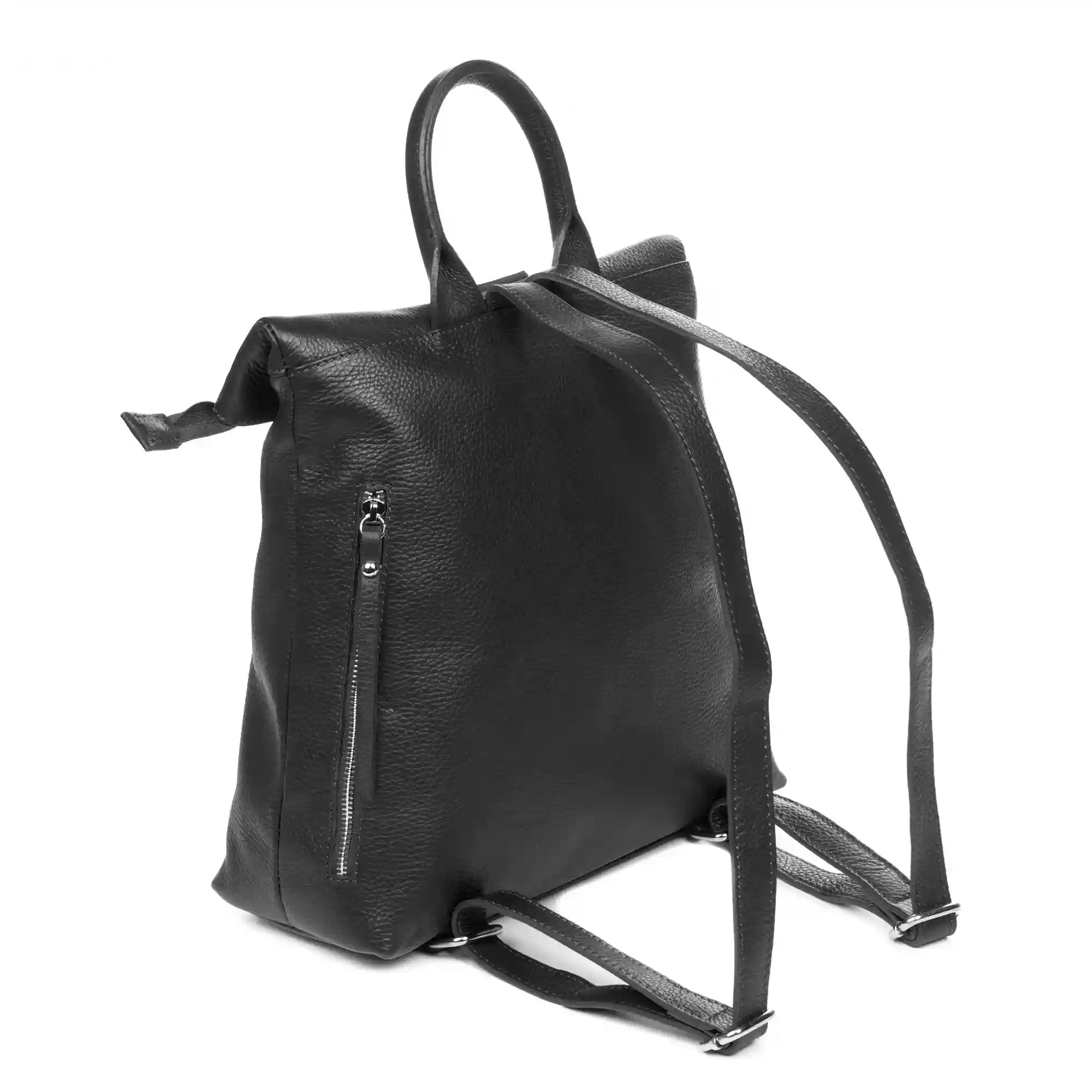 Firenze artegiani Foca Bolso mochila Mujer.Piel auténtica Dollaro Tienda