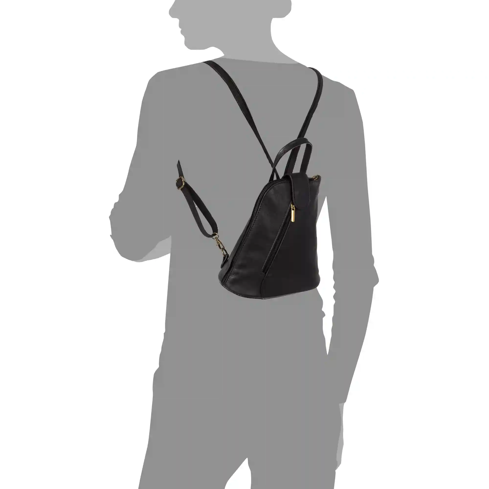 Firenze artegiani Carlotta Bolso mochila Mujer.Piel auténtica Sauvage Tienda