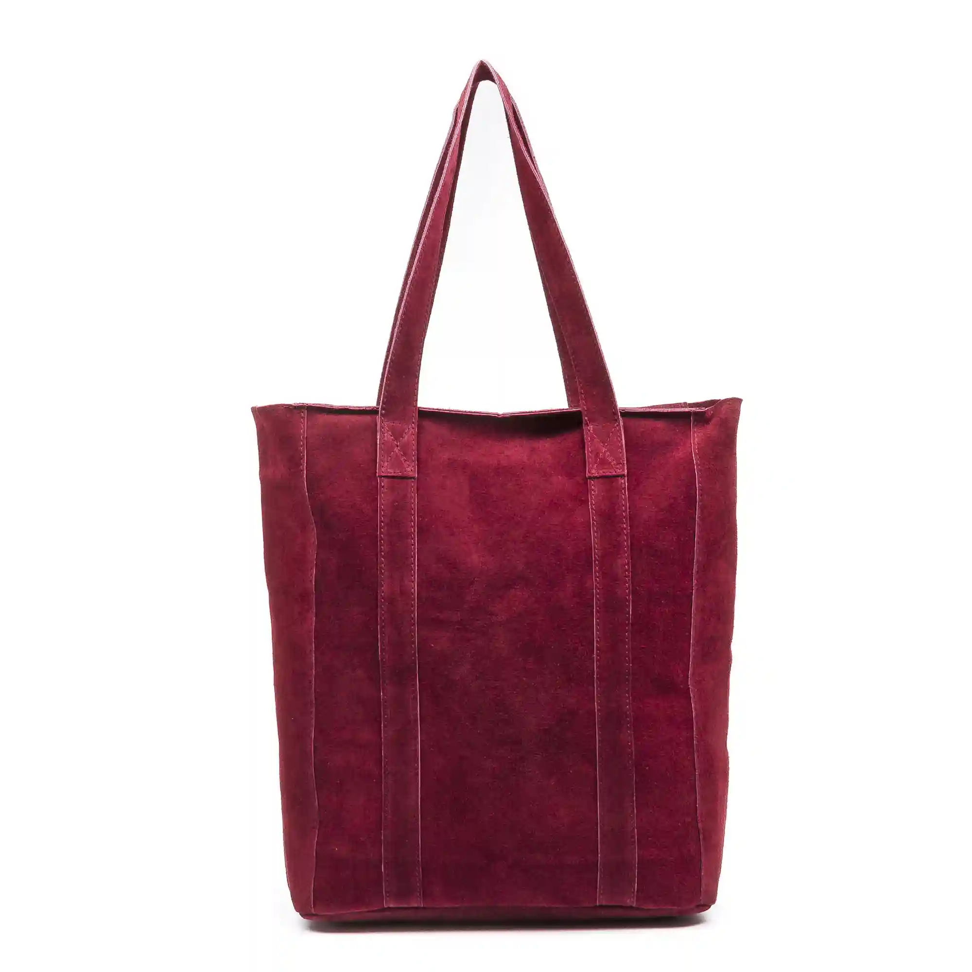 Firenze artegiani Albagiara Bolso Shopper mujer. Piel auténtica Gamuza