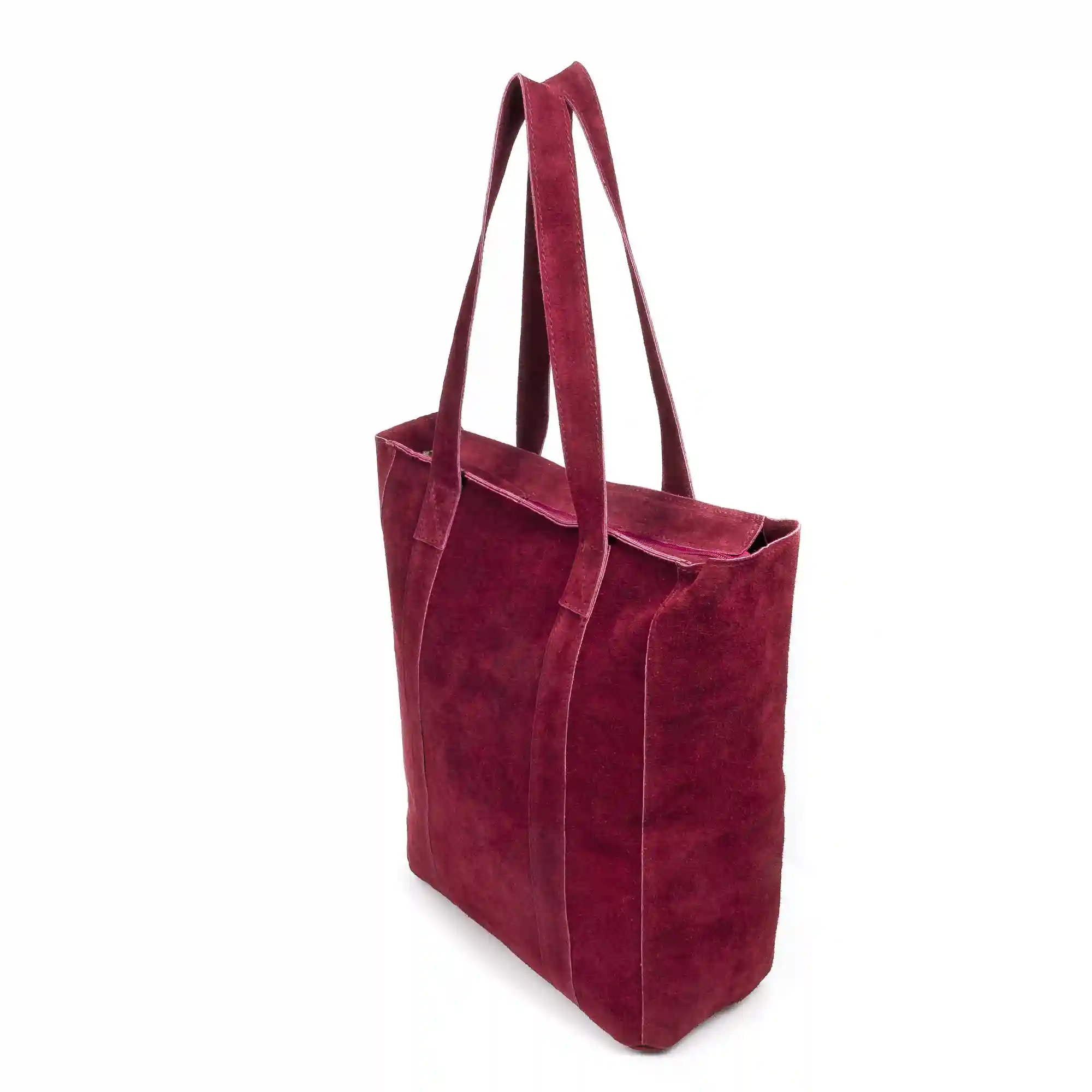 Firenze artegiani Albagiara Bolso Shopper mujer. Piel auténtica Gamuza Precio de fábrica