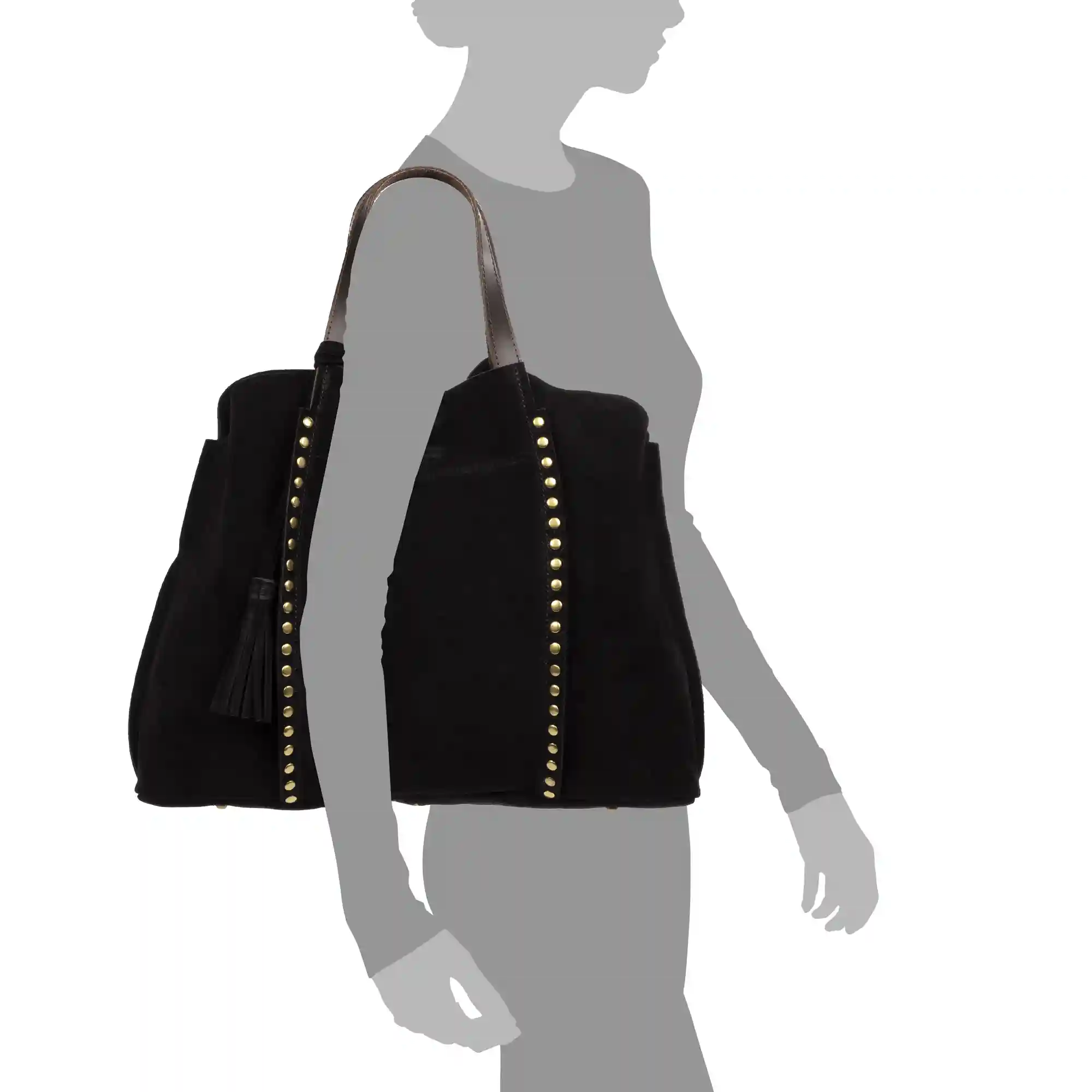 Firenze artegiani Airola Bolso Shopper mujer. Tejido Gamuza sin acabado Solo hoy