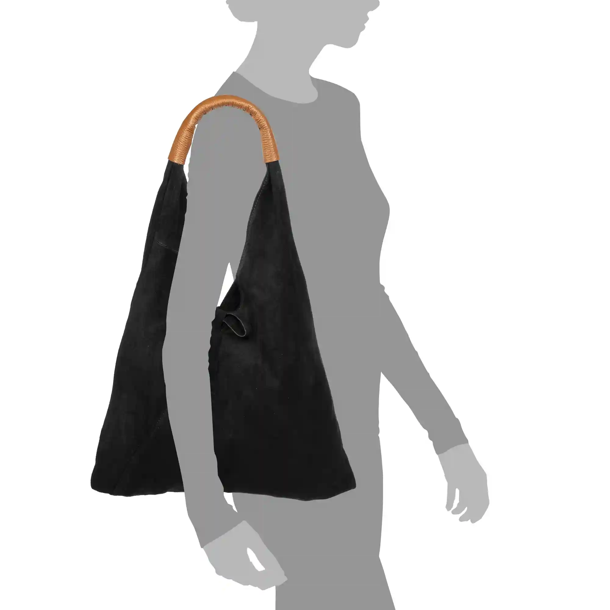 Firenze artegiani Agnana Bolso Shopper Mujer. Piel auténtica Gamuza y Dollaro Promoción trimestral