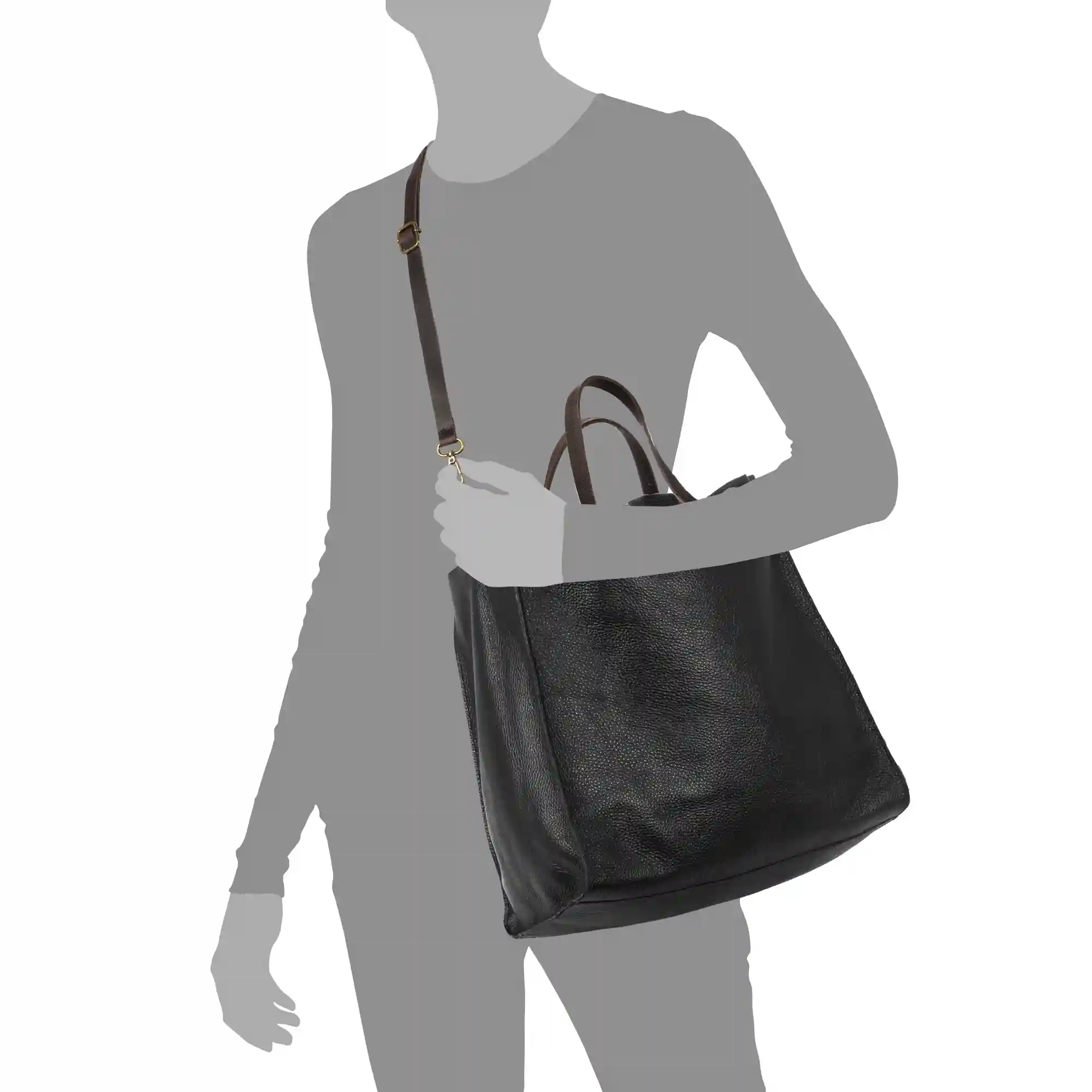 Firenze artegiani Bianca Bolso Shopper Mujer.Piel auténtica Dollaro Superdescuento