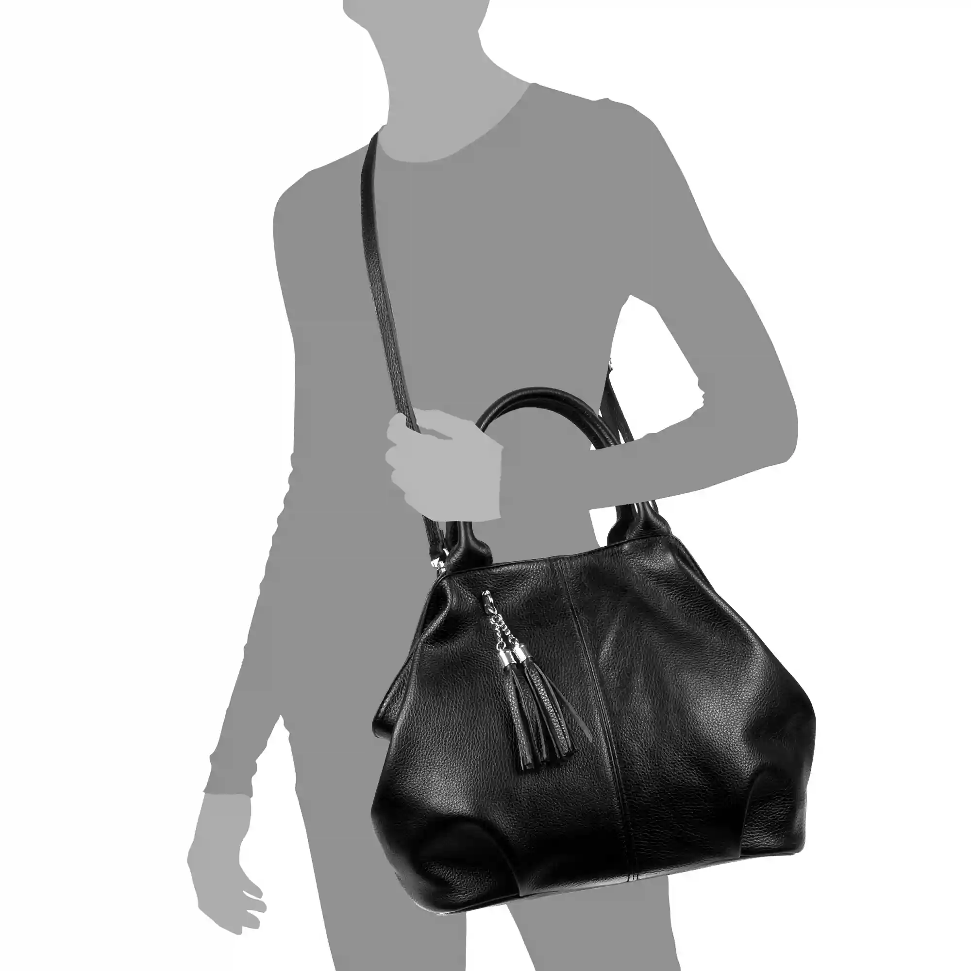 Firenze artegiani Zenobia Bolso Shopper Mujer.Piel auténtica Dollaro Grandes descuentos
