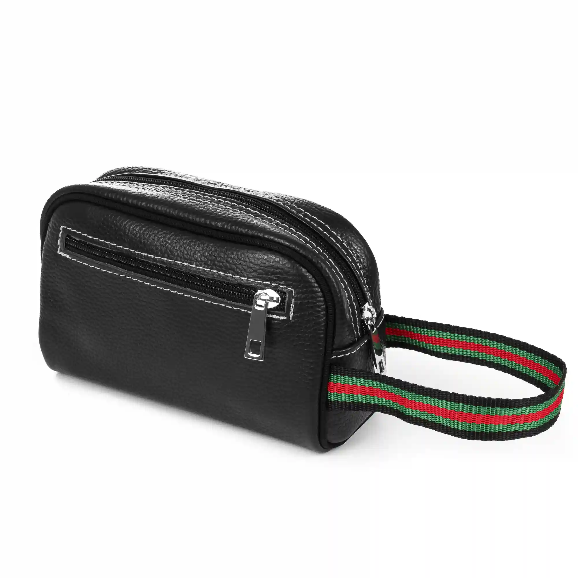 Firenze artegiani Atanasia Organizador de bolso/NECESER Hombre.Piel auténtica Dollaro Tienda de fábrica
