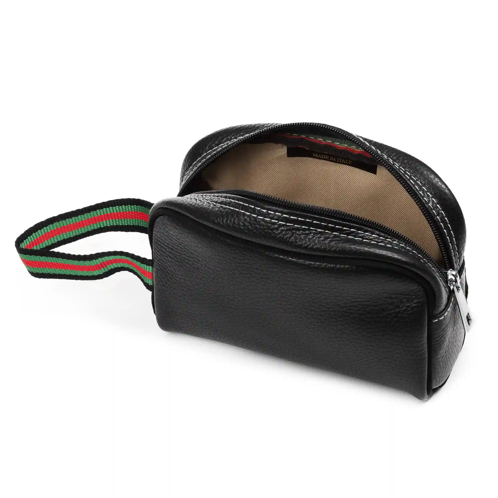 Firenze artegiani Atanasia Organizador de bolso/NECESER Hombre.Piel auténtica Dollaro Tienda de fábrica