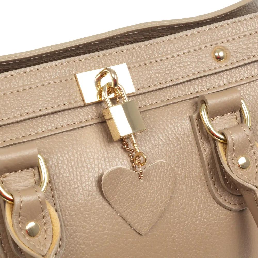 Firenze artegiani Arpaise bolso tote mujer. Piel Dollaro auténtica Libre de impuestos