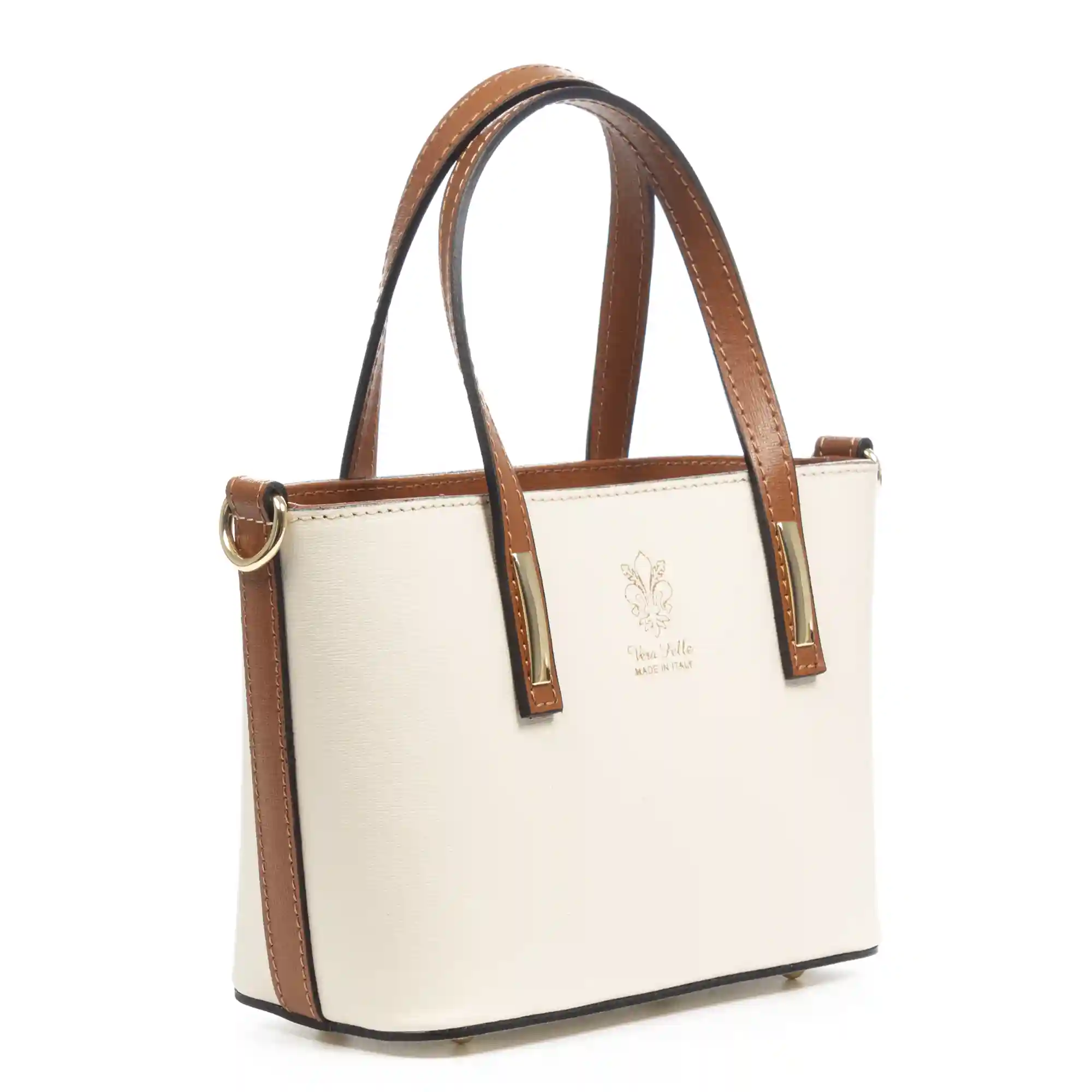 Firenze artegiani Argenta bolso tote compacto mujer. Piel auténtica Saffiano Descuentos del mes