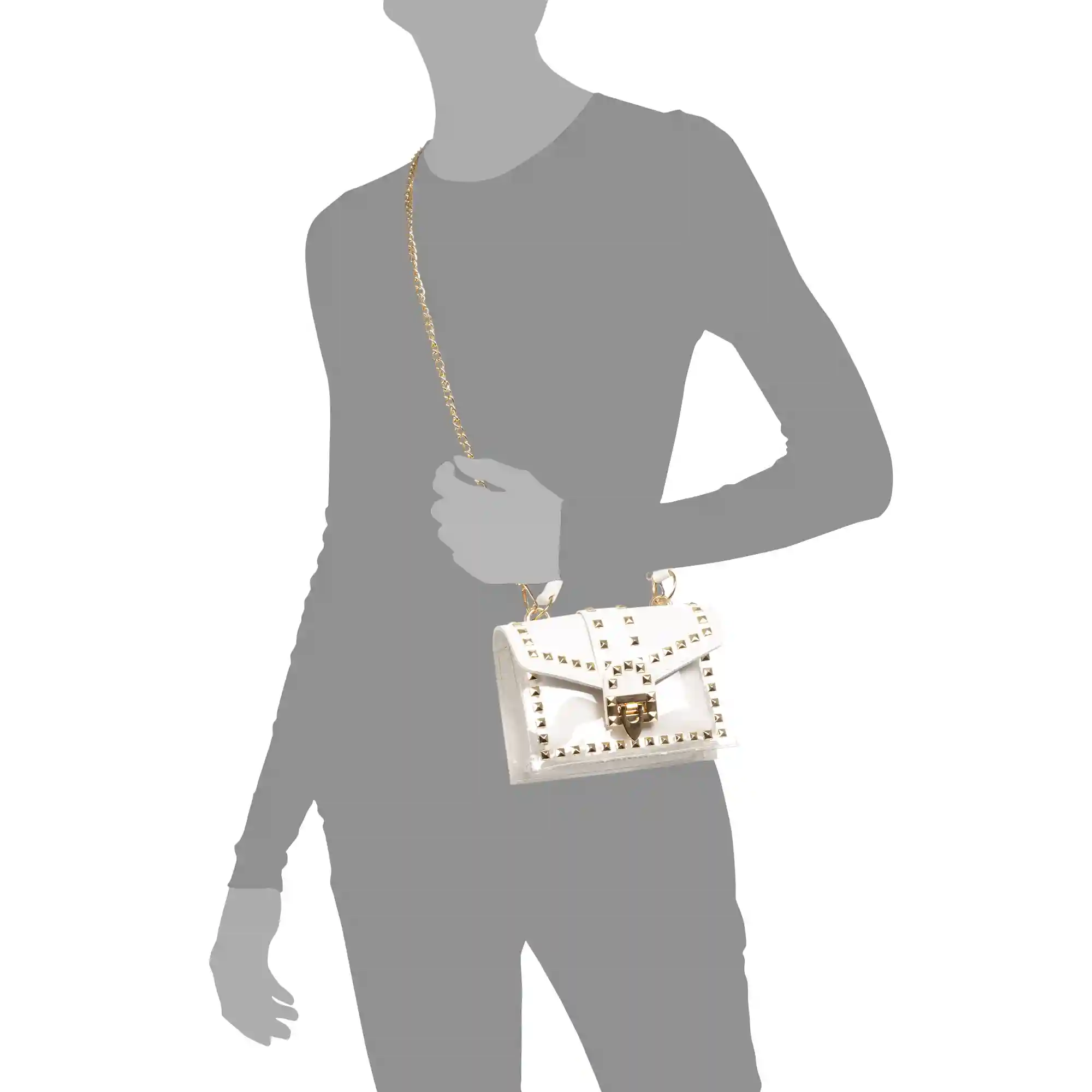 Firenze artegiani Zelbio bolso bandolera tote mini de PVC transparente y piel sintética Última moda