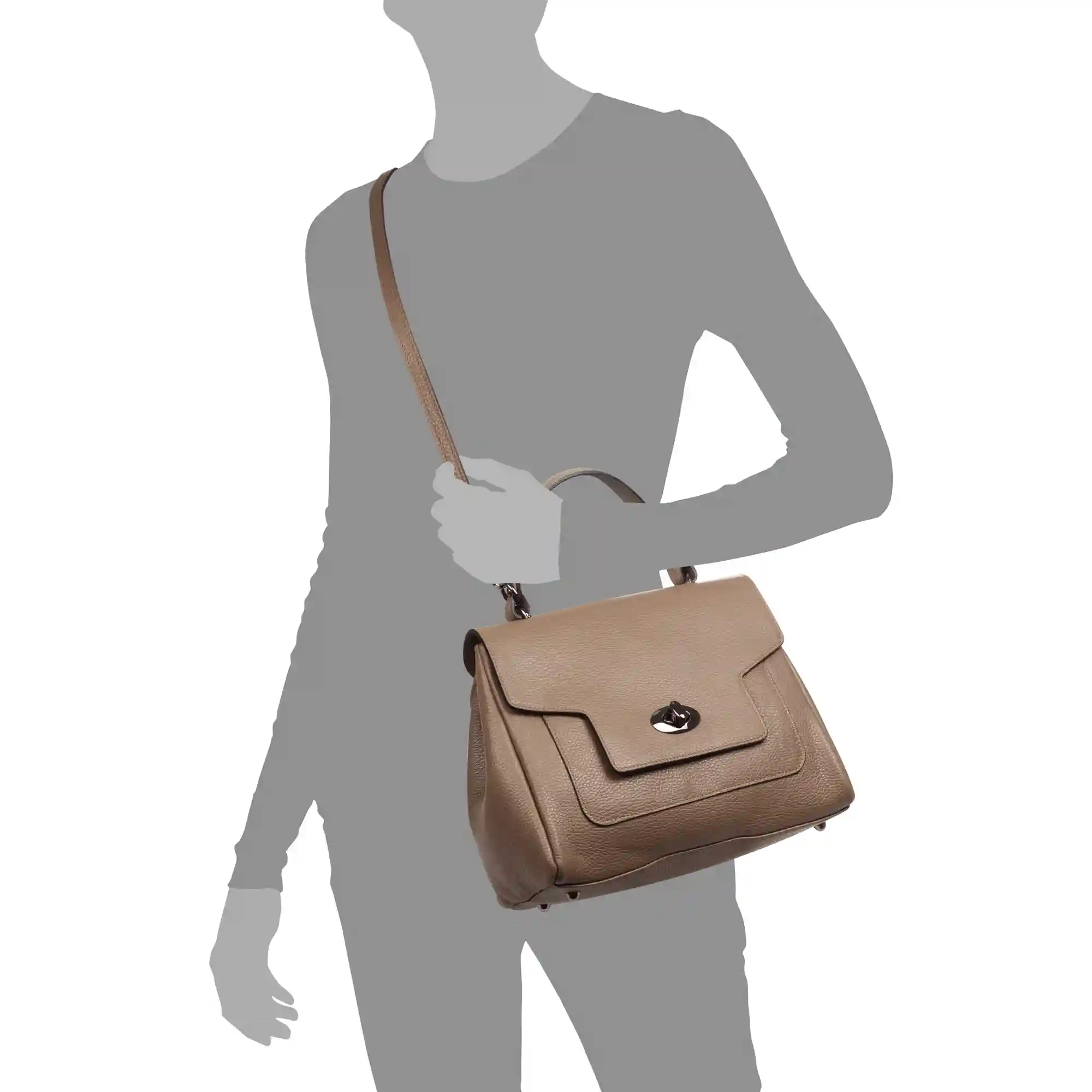 Firenze artegiani Arcisate bolso Tote mujer. Piel auténtica acabado Dollaro Ofertas de temporada