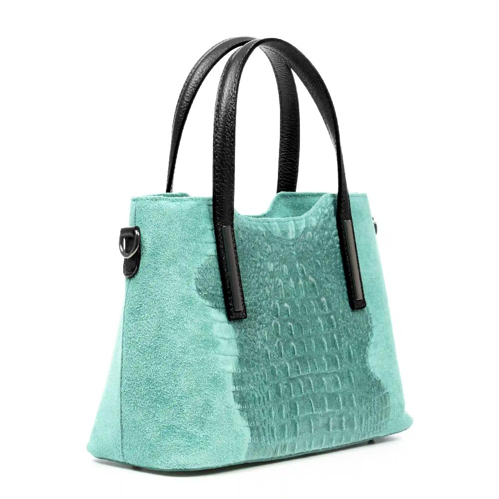 Firenze artegiani Fiesole bolso tote Mujer. Piel auténtica Gamuza Grabado Cocodrilo Ofertas especiales